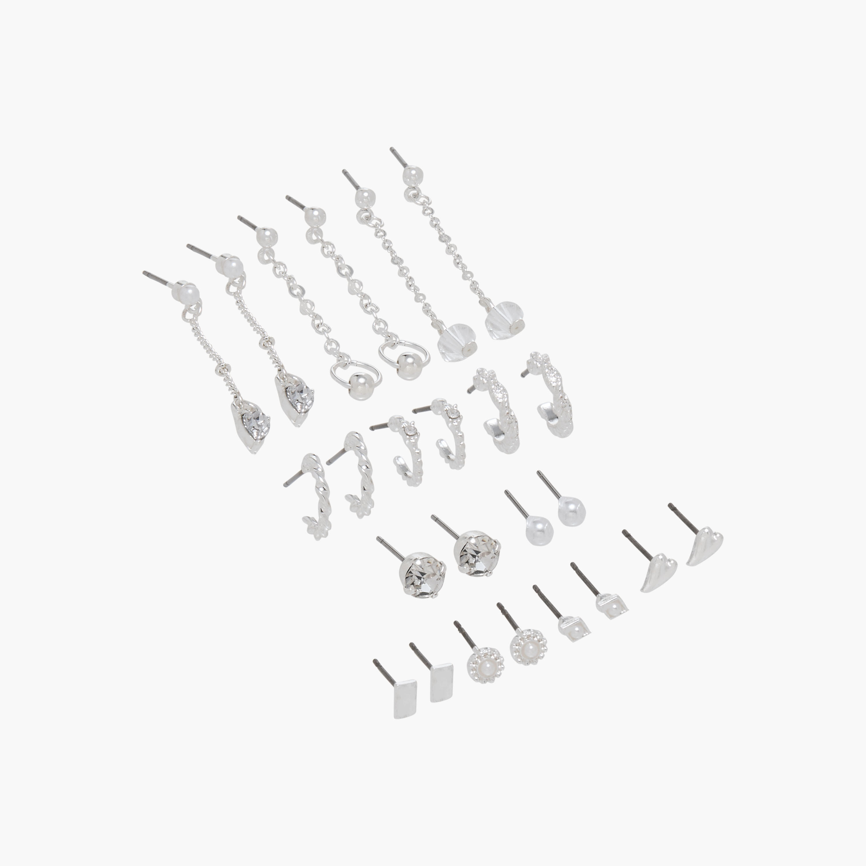 Set of 12 - Assorted Earrings with Pushback Closure-women-watchesandjewellery-jewellery-earrings-image-3