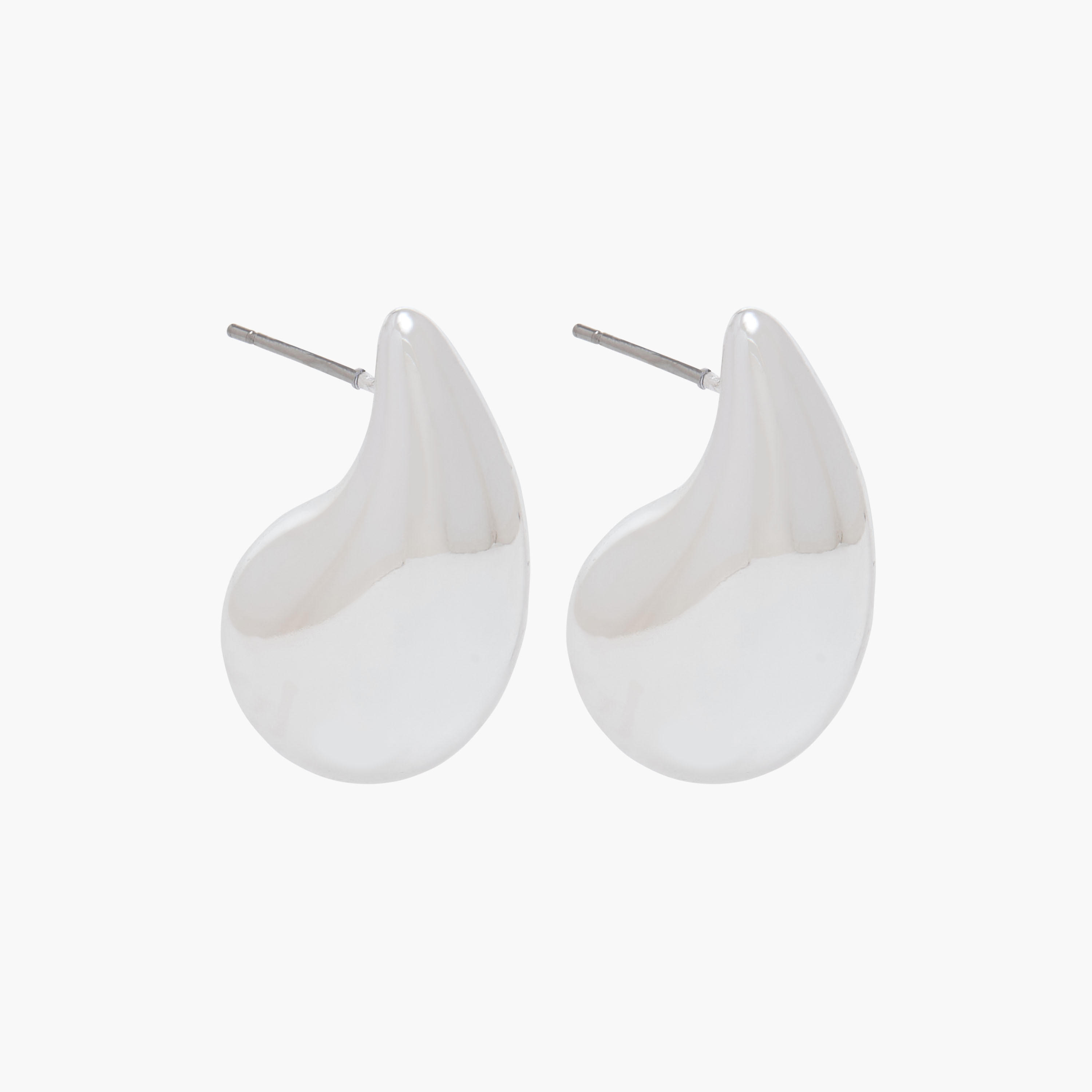 حلق ميتاليك بمكبس إغلاق خلفي من جلو-women-watchesandjewellery-jewellery-earrings-image-5