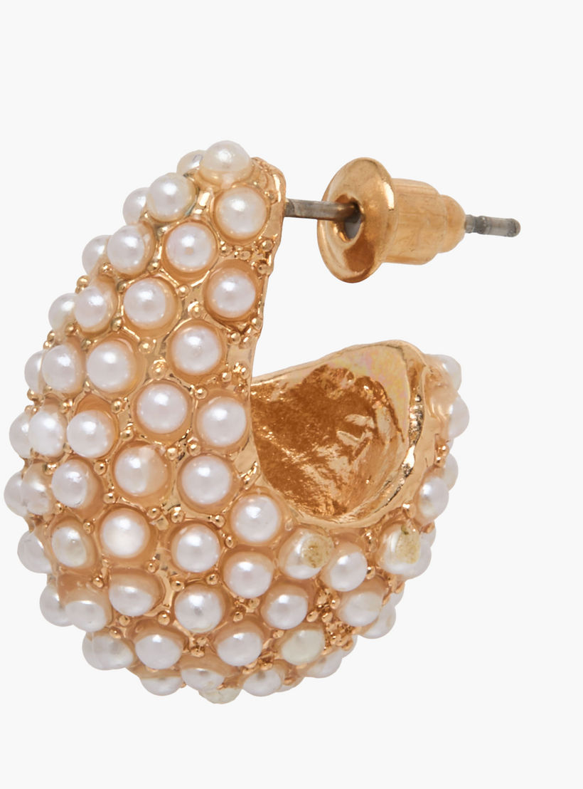 حلقان مزينة باللؤلؤ بمكبس إغلاق خلفي من جلو - طقم من زوجين-women-watchesandjewellery-jewellery-earrings-image-5