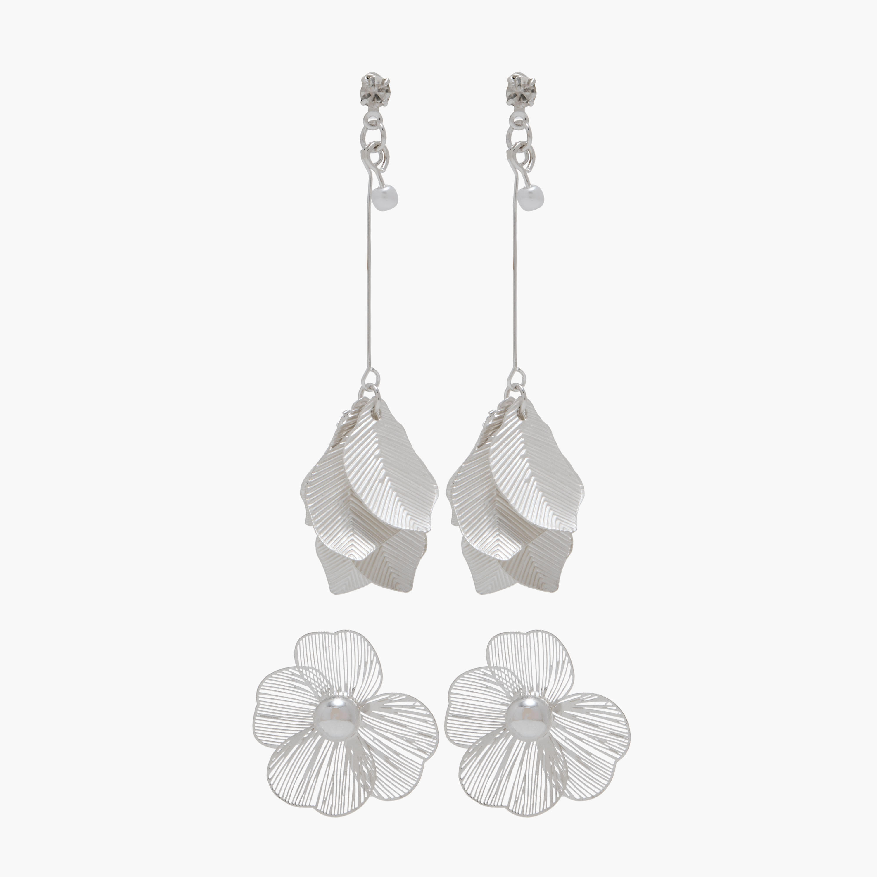 حلقان متنوّعة بمكبس إغلاق خلفي - طقم من زوجين-women-watchesandjewellery-jewellery-earrings-image-7