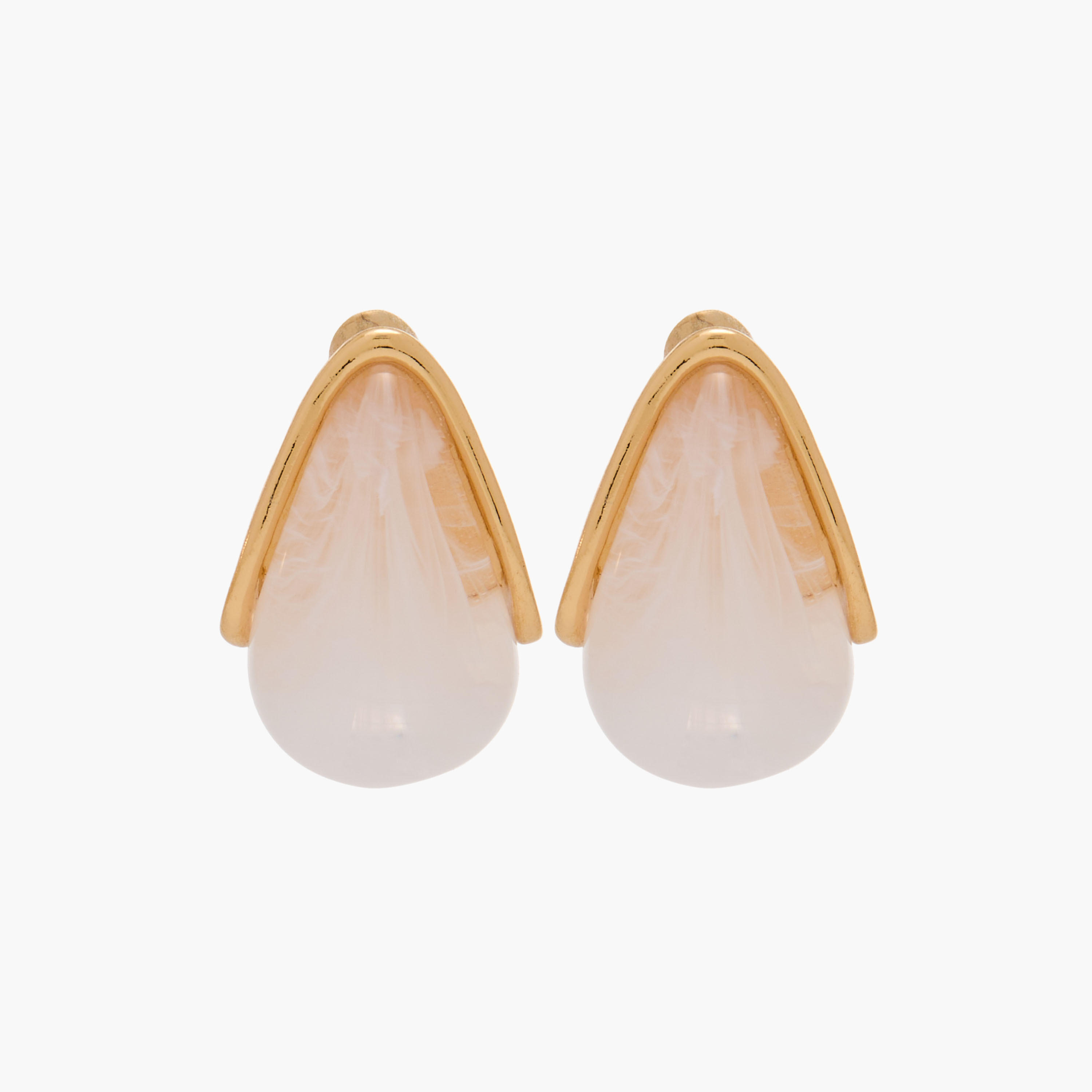 حلقان بتصميم قطرة ماء مع أزرار إغلاق كبس - طقم من زوجين-women-watchesandjewellery-jewellery-earrings-image-6