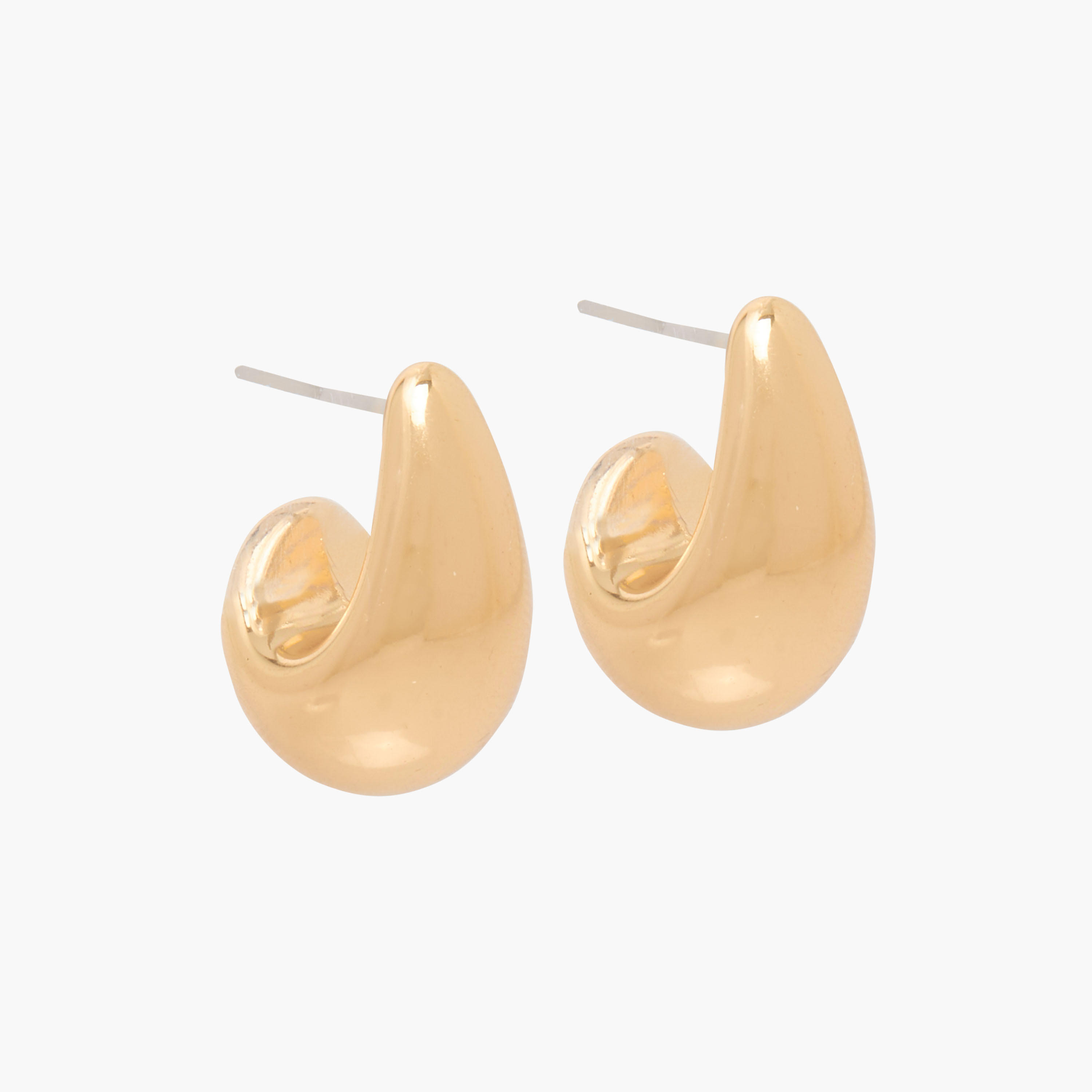 Set of 2 - Gloo Half Hoop Earrings with Pushback Closure-women-watchesandjewellery-jewellery-earrings-image-3