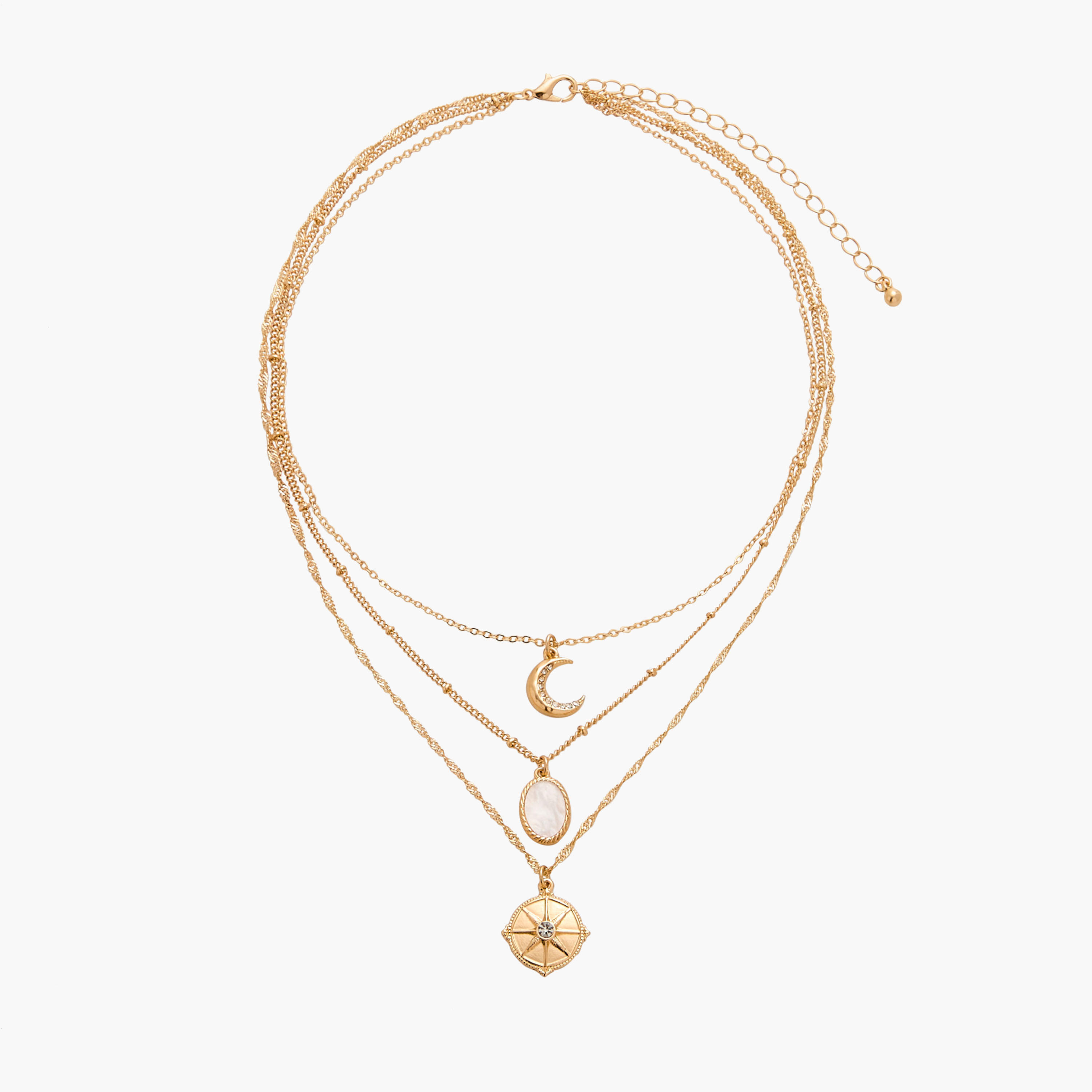 قلادة مزينة بـ3 طبقات ومشبك إغلاق من جلو-women-watchesandjewellery-jewellery-necklacesandpendants-image-4