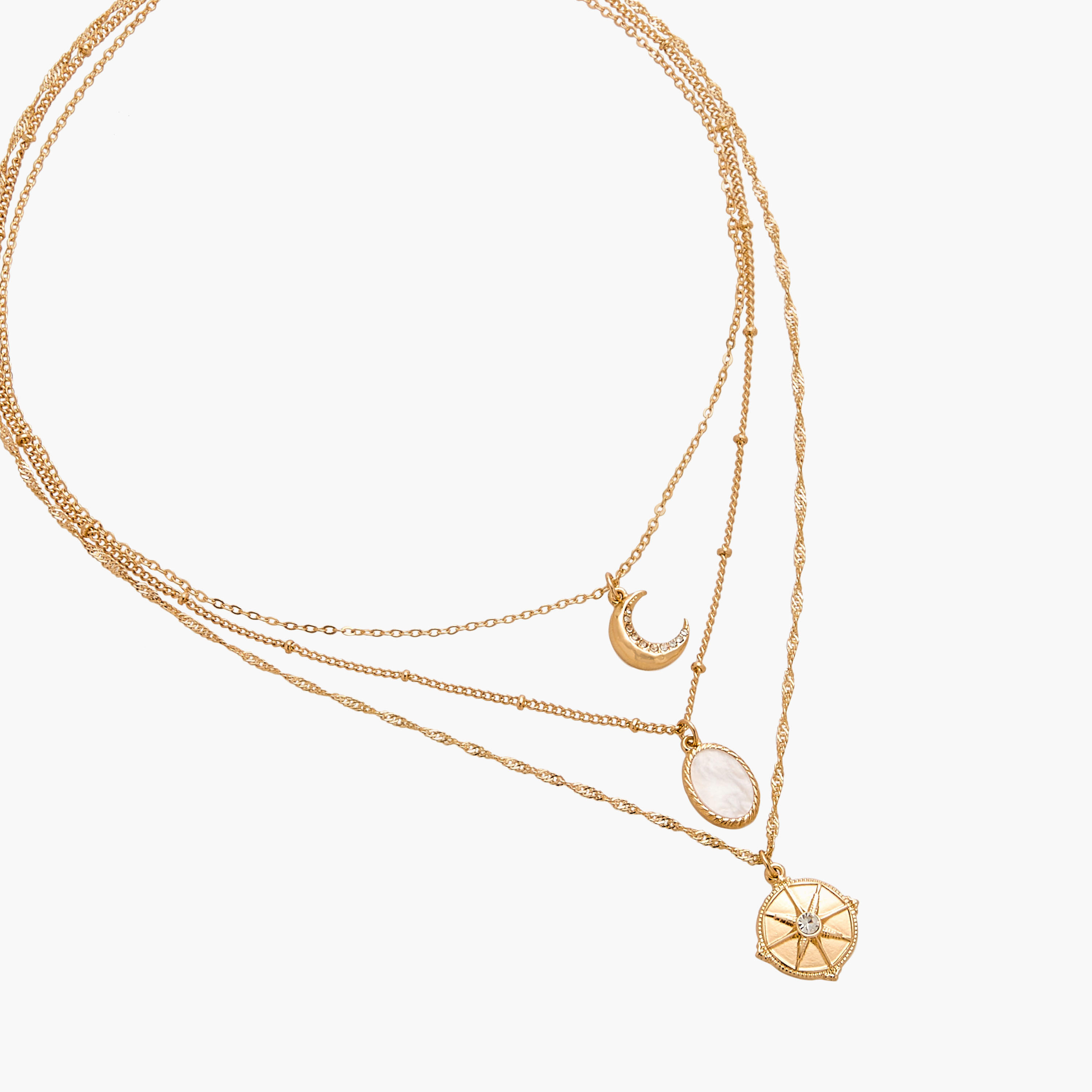 قلادة مزينة بـ3 طبقات ومشبك إغلاق من جلو-women-watchesandjewellery-jewellery-necklacesandpendants-image-3