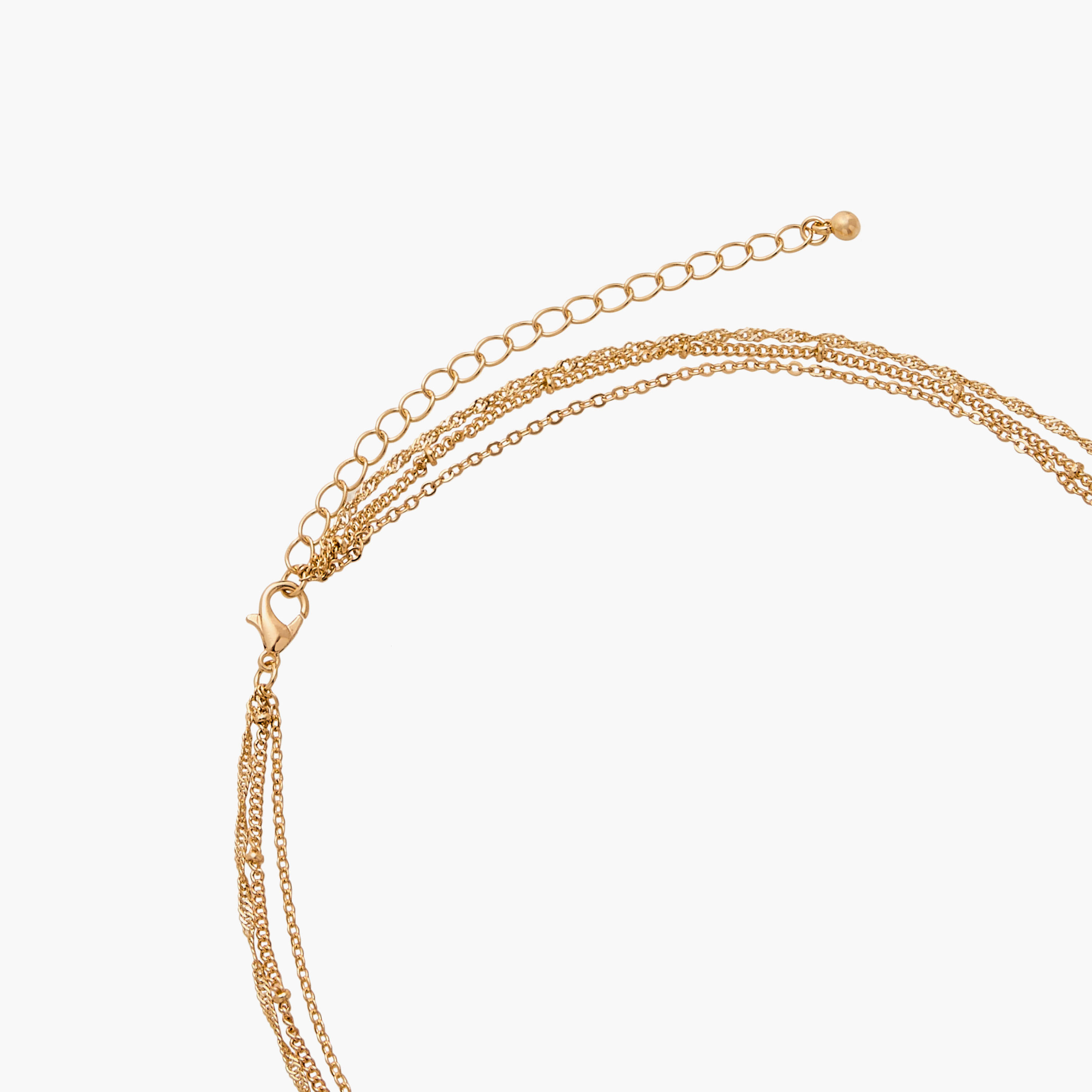 قلادة مزينة بـ3 طبقات ومشبك إغلاق من جلو-women-watchesandjewellery-jewellery-necklacesandpendants-image-2
