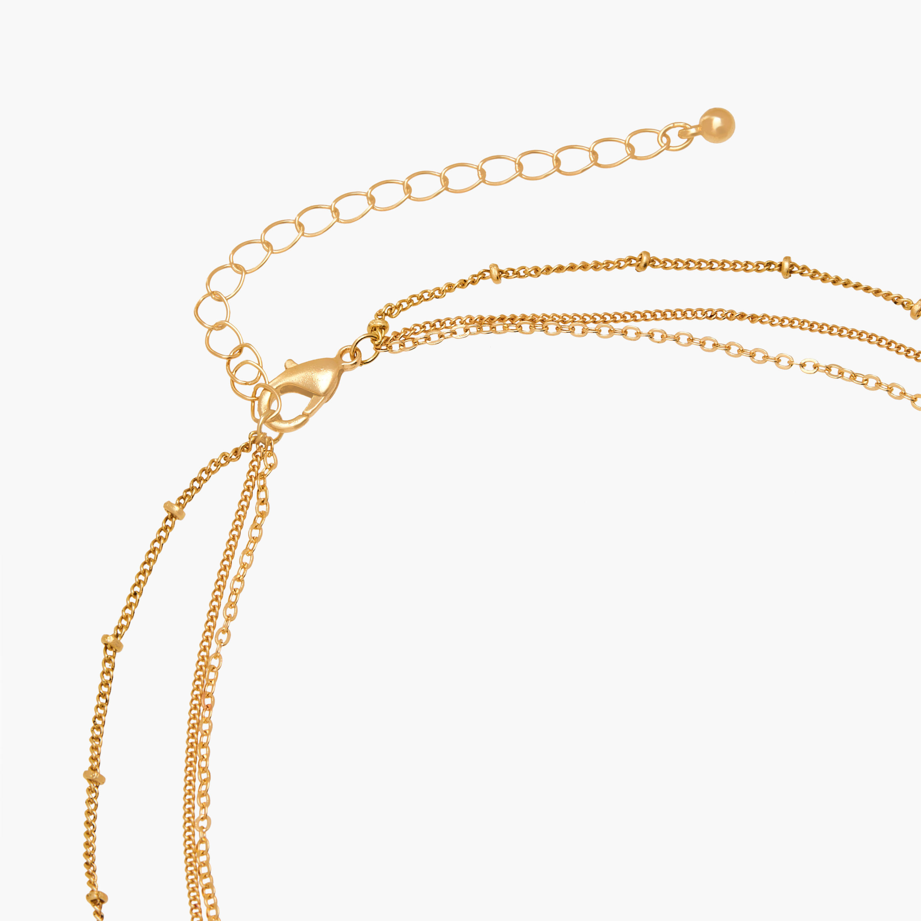 عقد بـ 3 طبقات وبدلايات دمعة وقفل إغلاق من جلو-women-watchesandjewellery-jewellery-necklacesandpendants-image-5