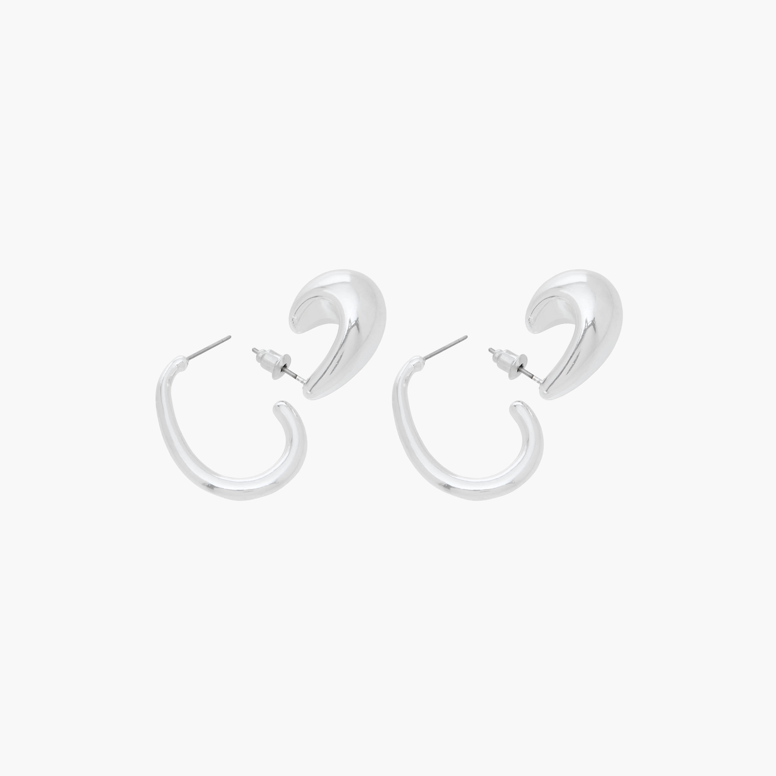 طقم أقراط معدنية مع مكبس إغلاق خلفي من جلوو عدد 3-women-watchesandjewellery-jewellery-earrings-image-5