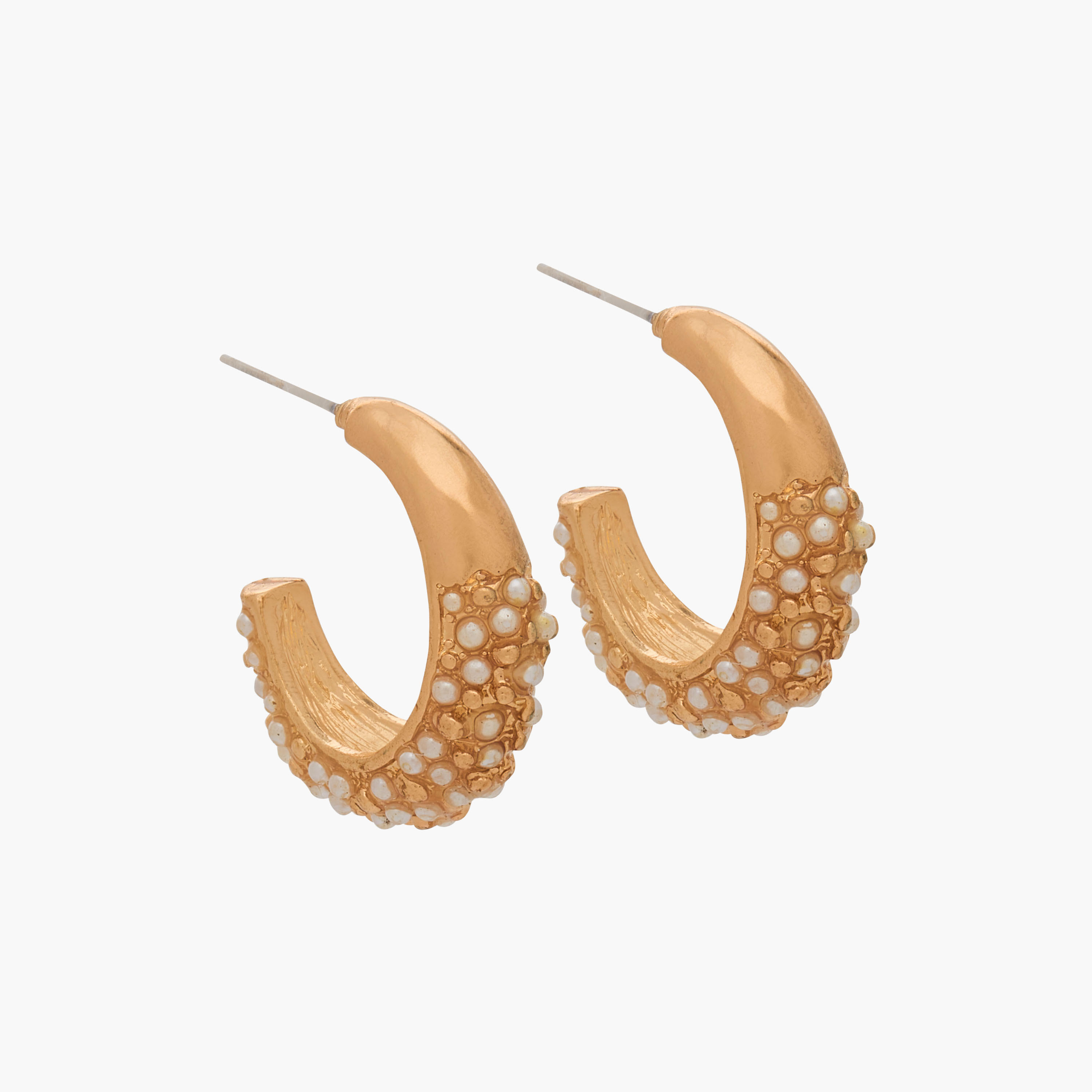 حلقان نصف طوق بمكبس إغلاق خلفي من جلو - طقم من 3 أزواج-women-watchesandjewellery-jewellery-earrings-image-2