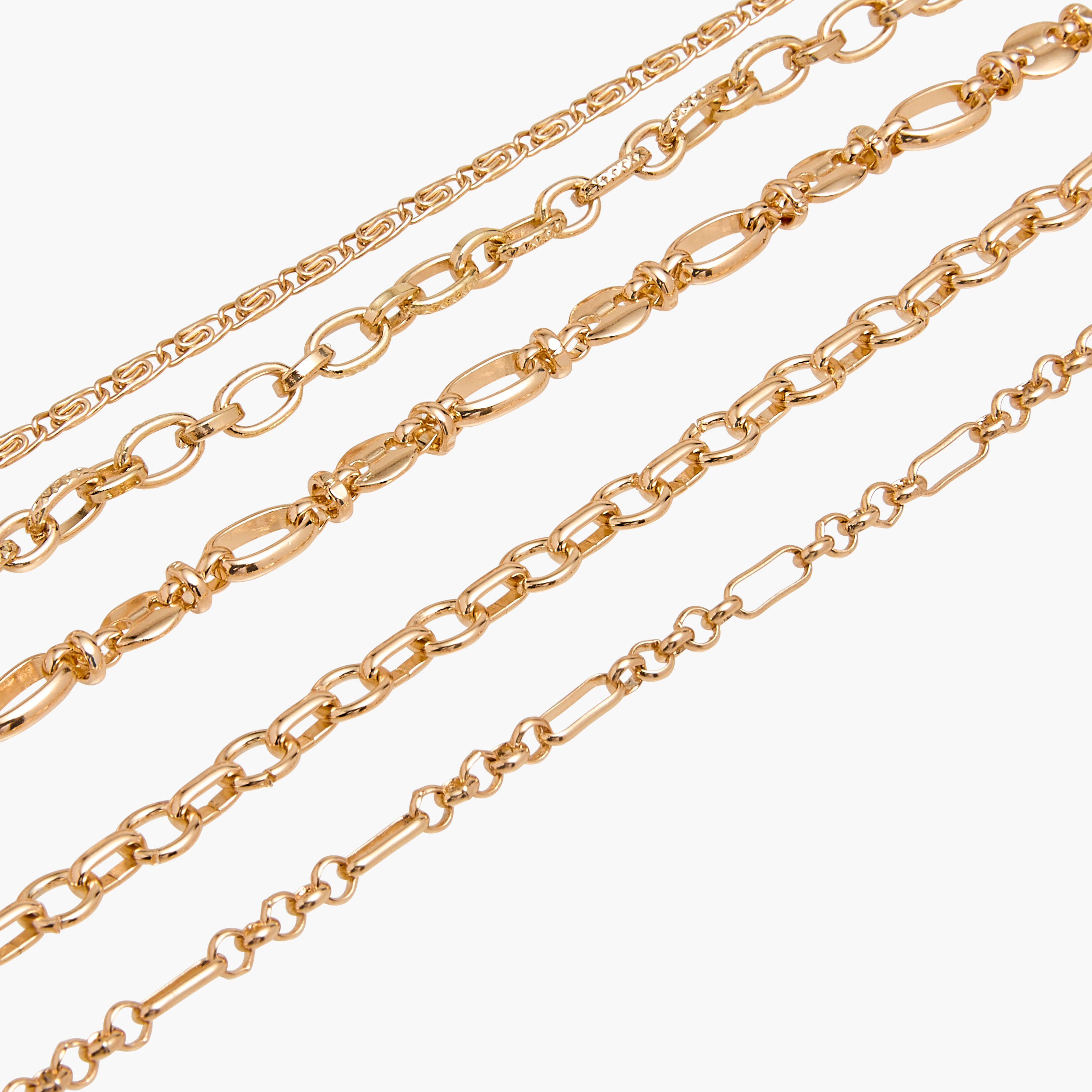 طقم سوار ميتاليك بمشبك إغلاق 5 قطع من جلو-women-watchesandjewellery-jewellery-banglesandbracelets-image-12