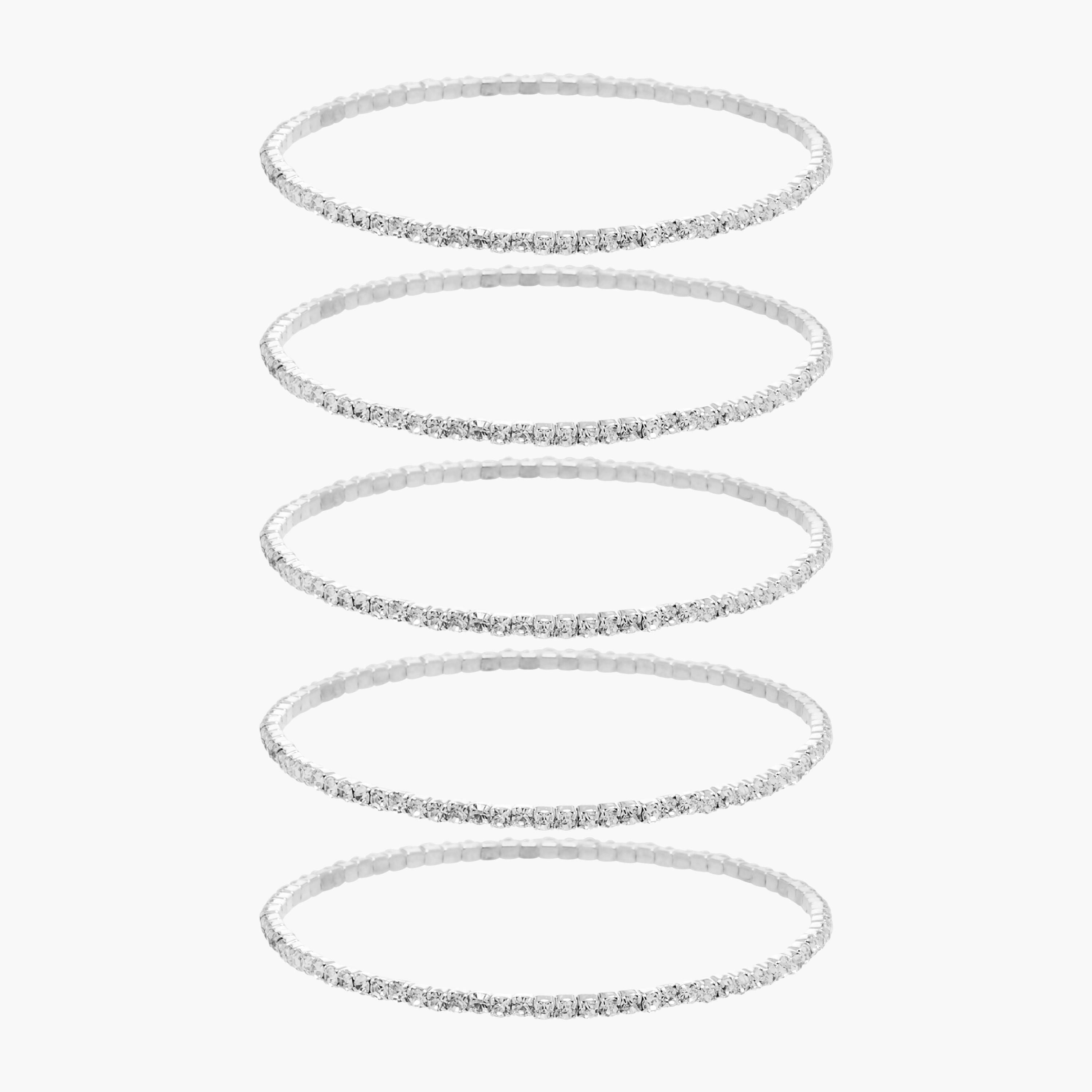سوار مطاطي مزين 6 قطع من جلو-women-watchesandjewellery-jewellery-banglesandbracelets-image-1