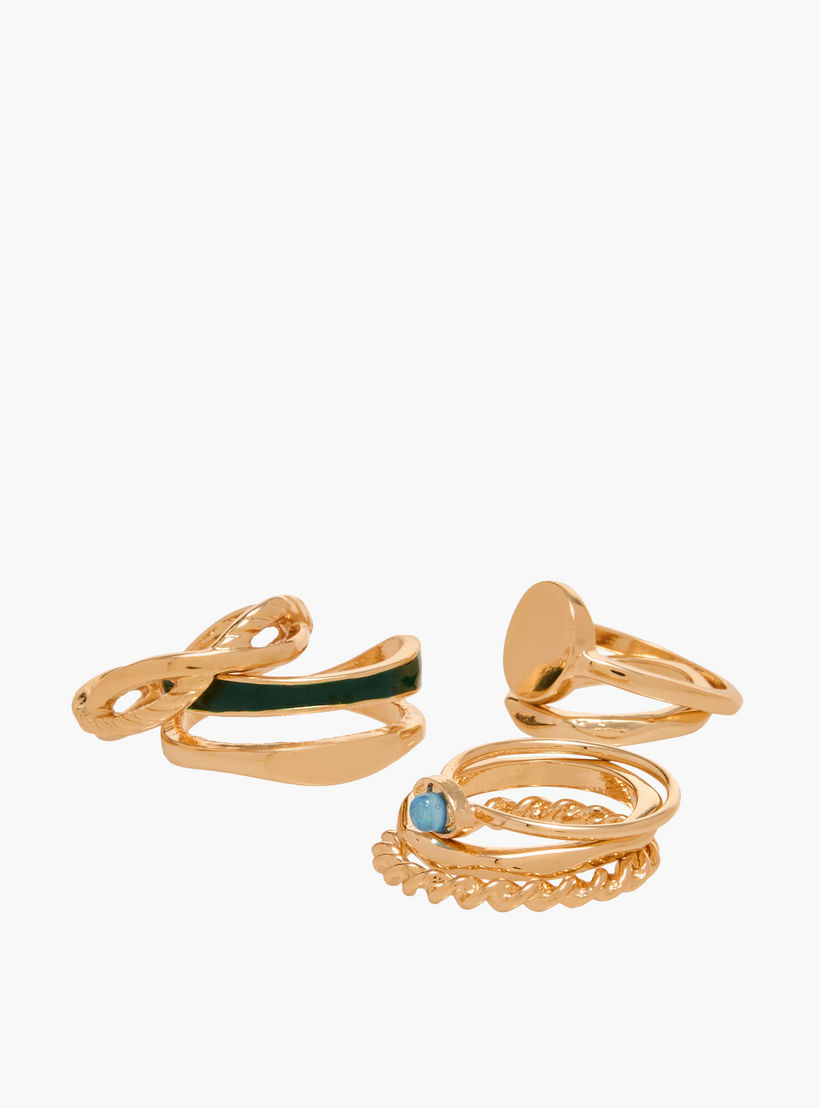Set of 7 - Gloo Assorted Ring-women-watchesandjewellery-jewellery-rings-image-2