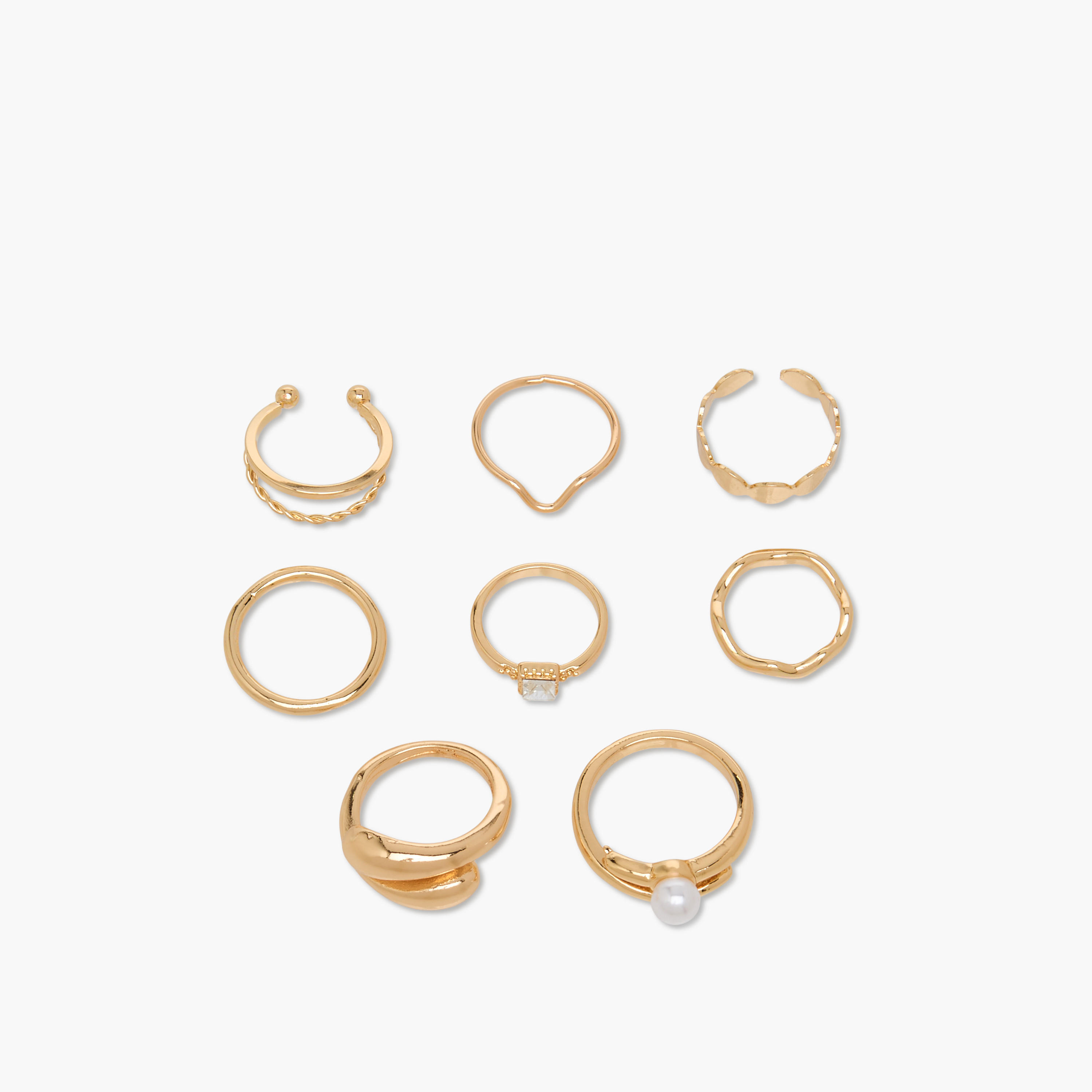 Set of 8 - Assorted Ring-women-watchesandjewellery-jewellery-rings-image-1