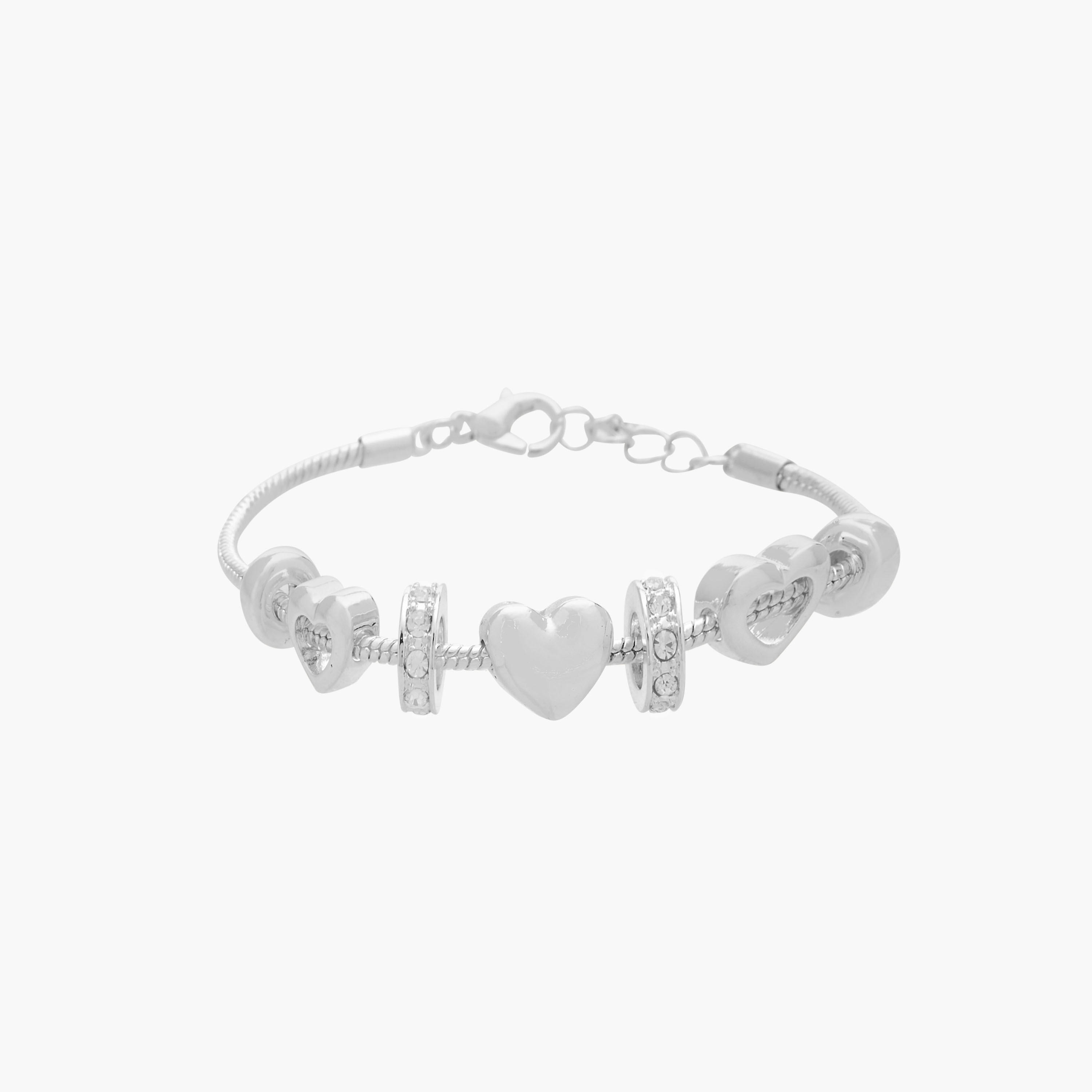 سوار بدلايات قلب ومشبك إغلاق من جلو-women-watchesandjewellery-jewellery-banglesandbracelets-image-1
