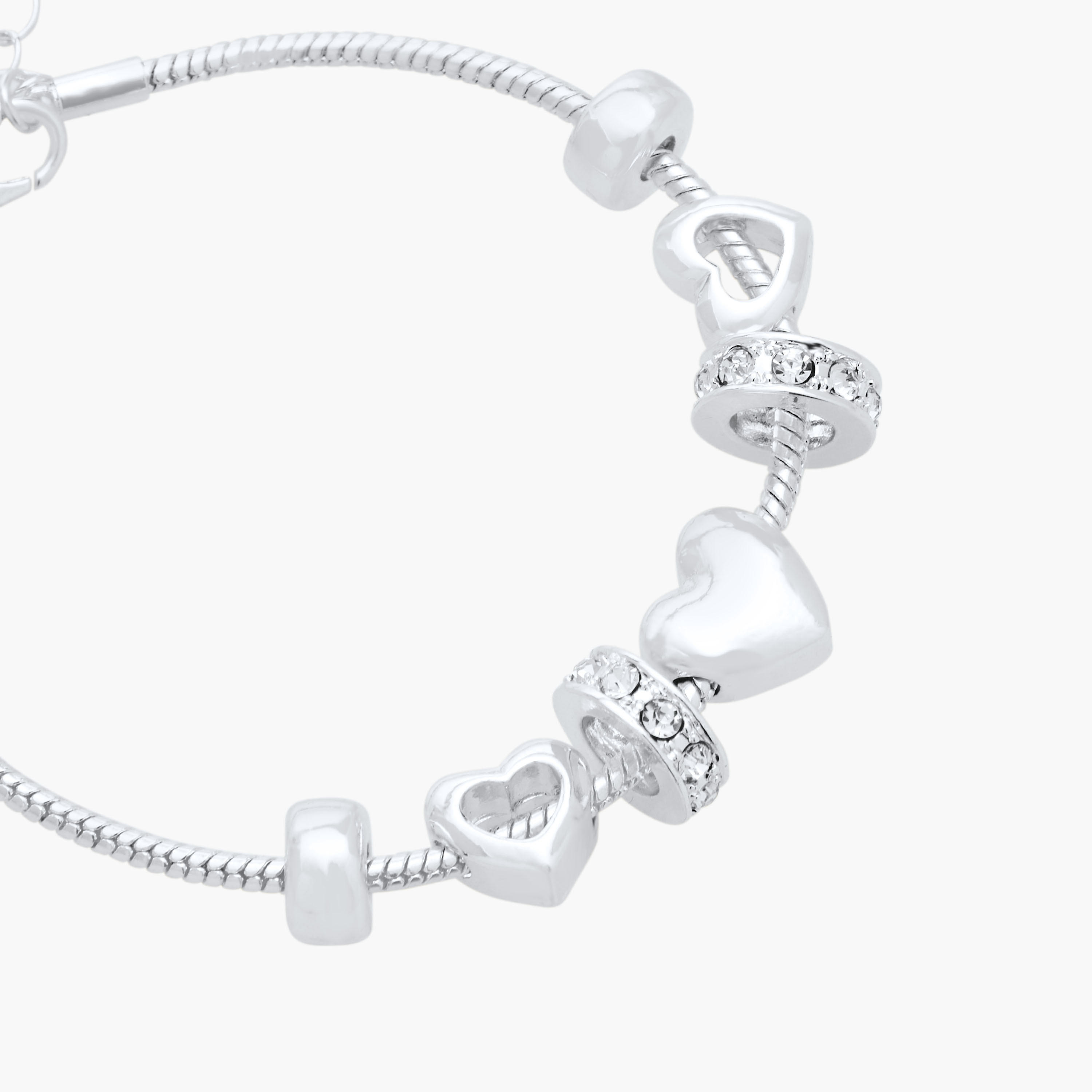 سوار بدلايات قلب ومشبك إغلاق من جلو-women-watchesandjewellery-jewellery-banglesandbracelets-image-3