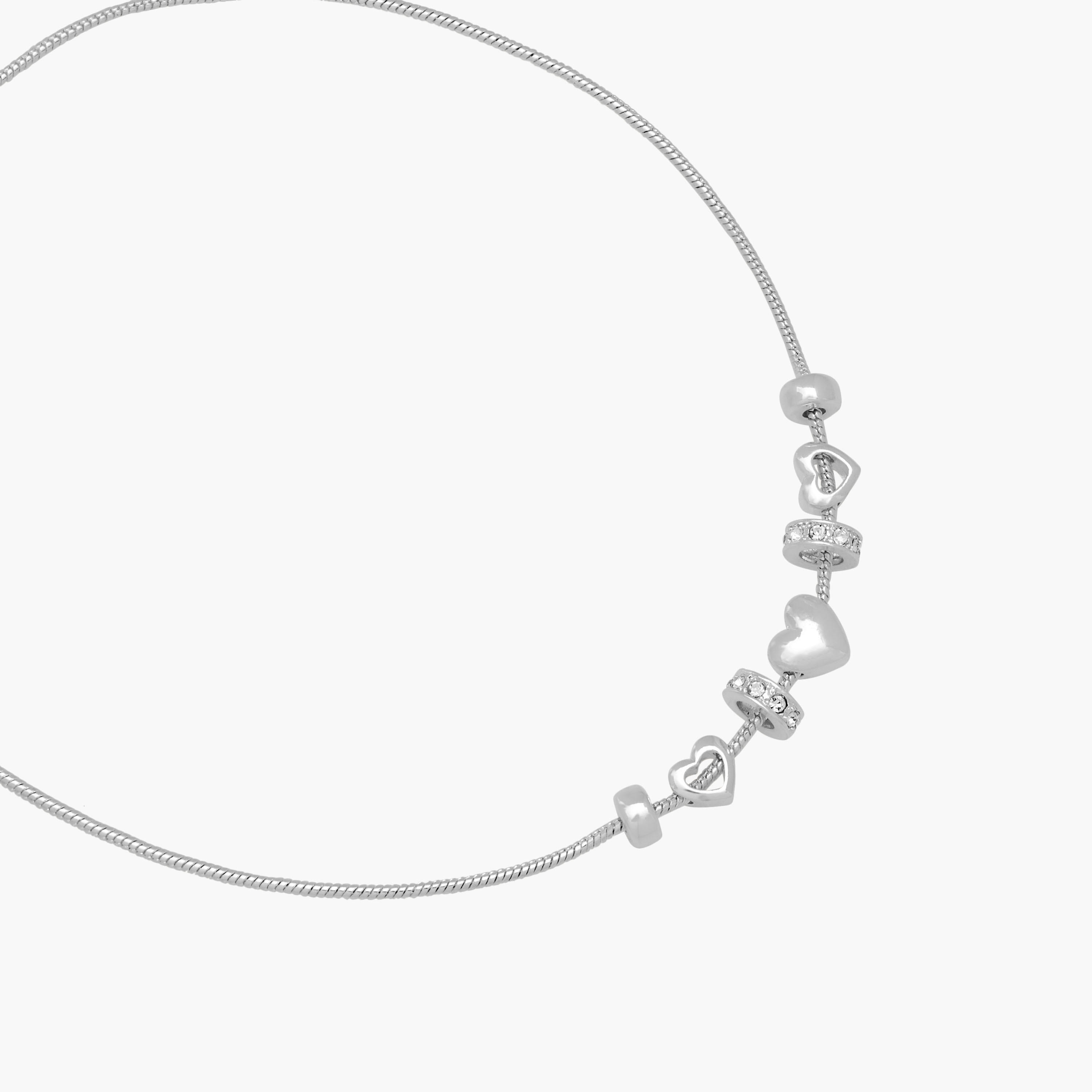 Gloo Heart Charm Necklace with Lobster Clasp Closure-women-watchesandjewellery-jewellery-necklacesandpendants-image-3