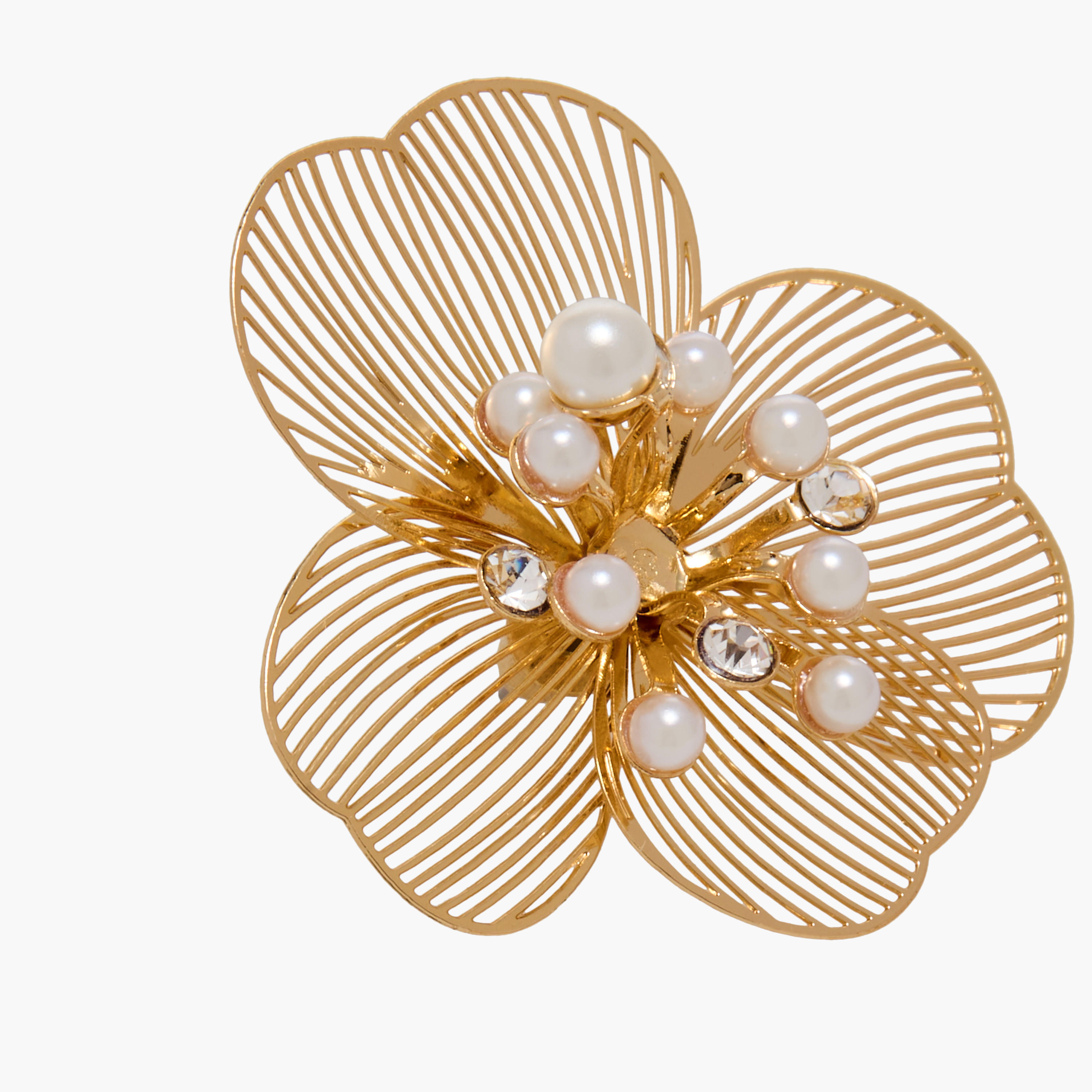 حلق زهرة مزين باللؤلؤ وبمكبس إغلاق من جلو-women-watchesandjewellery-jewellery-earrings-image-3