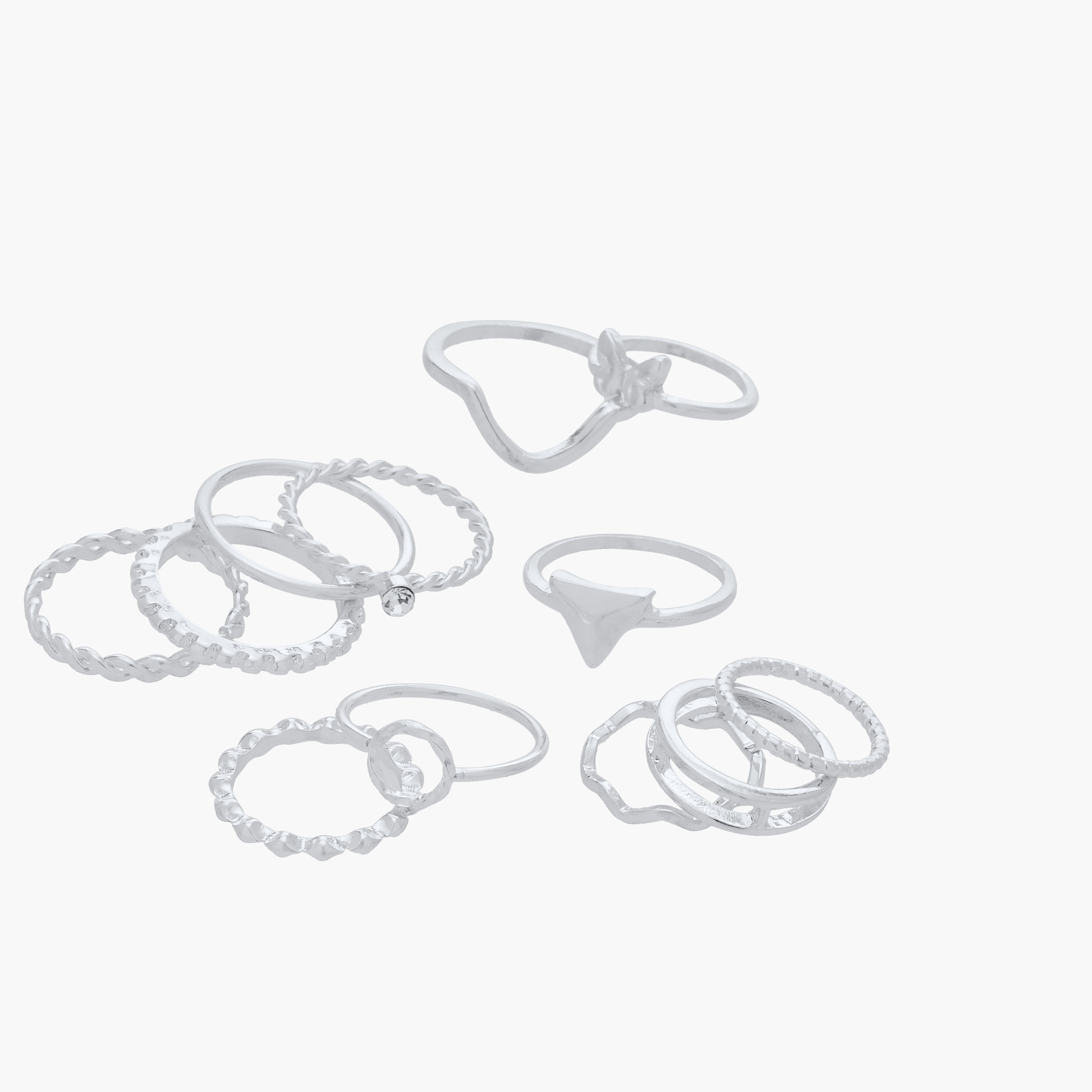 خواتم متنوعة من جلو - طقم 12 قطعة-women-watchesandjewellery-jewellery-rings-image-2