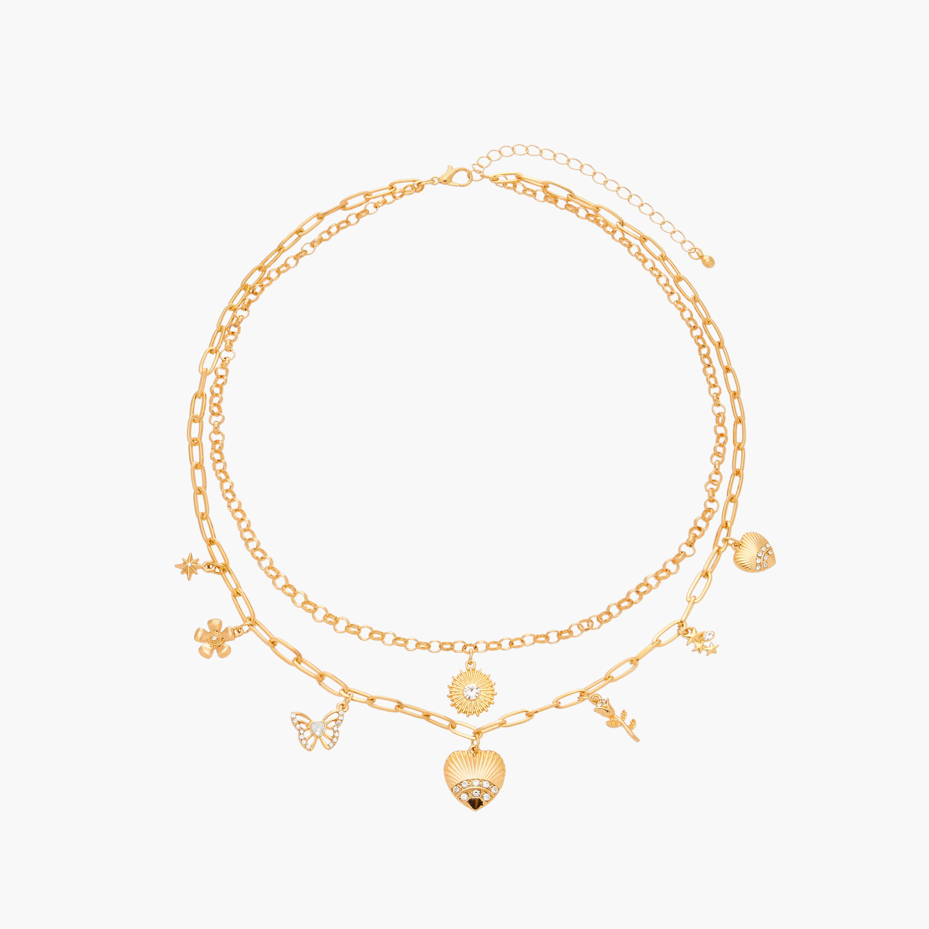عقد مزين بطبقتين ومشبك إغلاق من جلو-women-watchesandjewellery-jewellery-necklacesandpendants-image-1