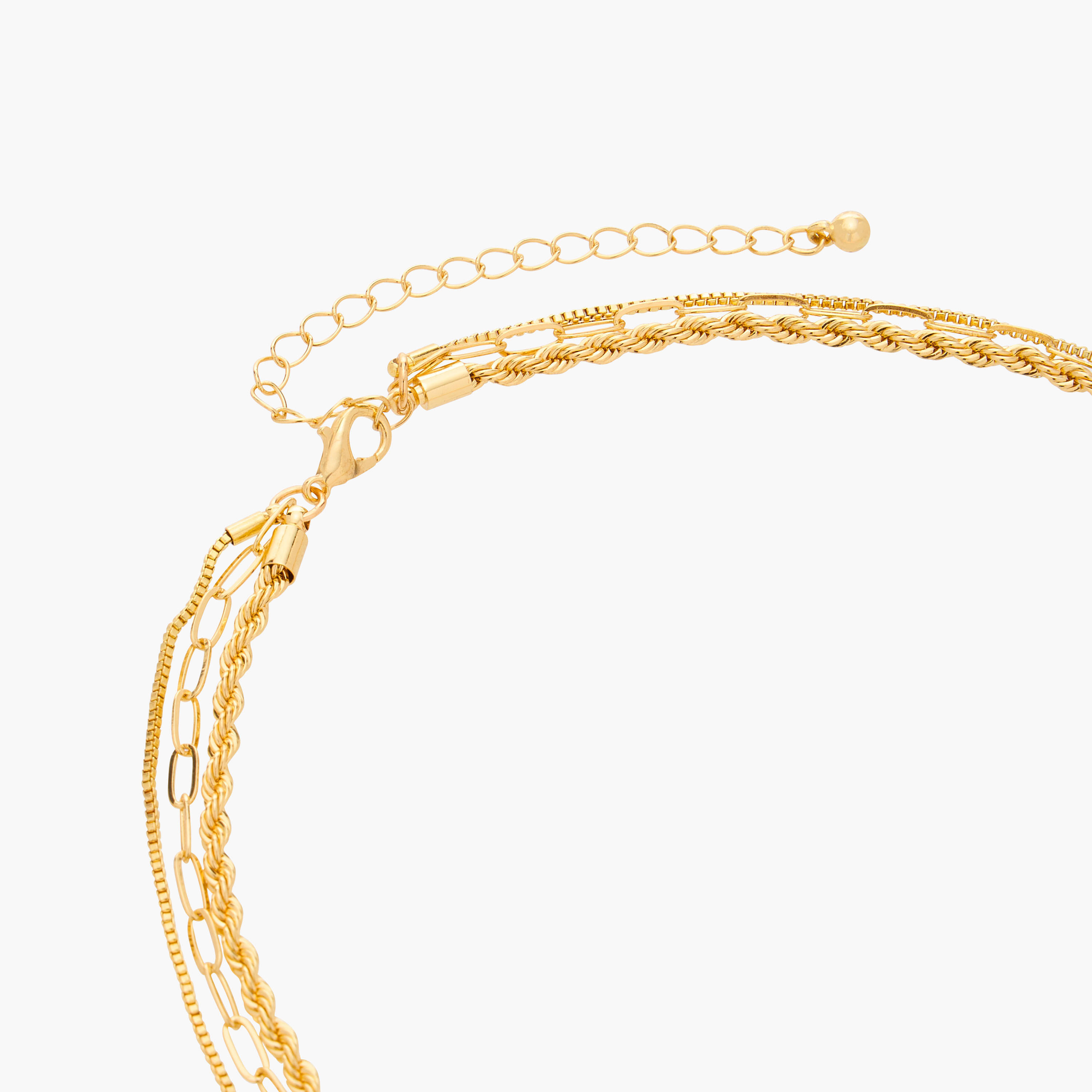 قلادة متعددة الطبقات بدلاية قلب ومشبك إغلاق من جلو-women-watchesandjewellery-jewellery-necklacesandpendants-image-4