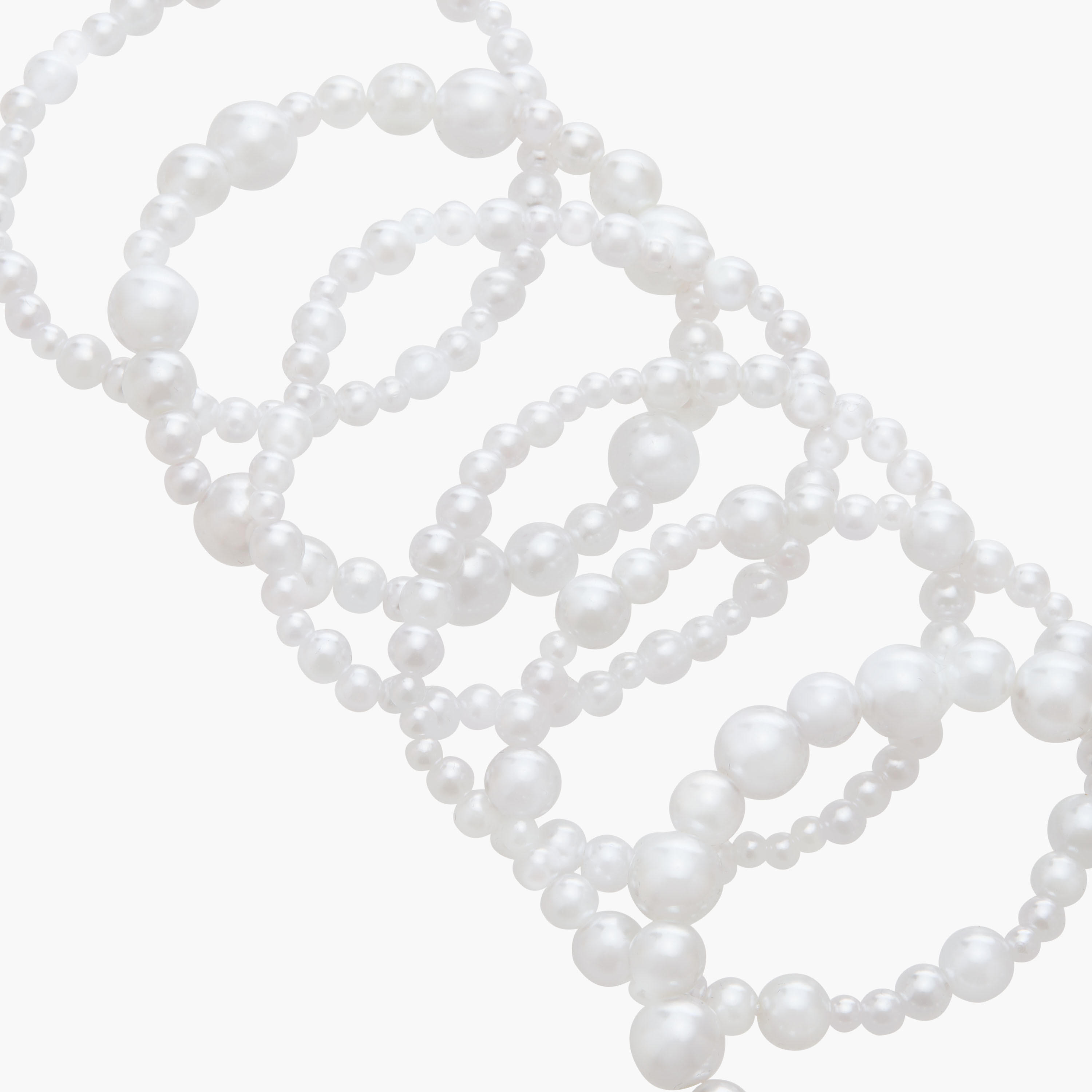 أساور مطاطية بتفاصيل لؤلؤ من جلو - طقم من 6 قطع-women-watchesandjewellery-jewellery-banglesandbracelets-image-14