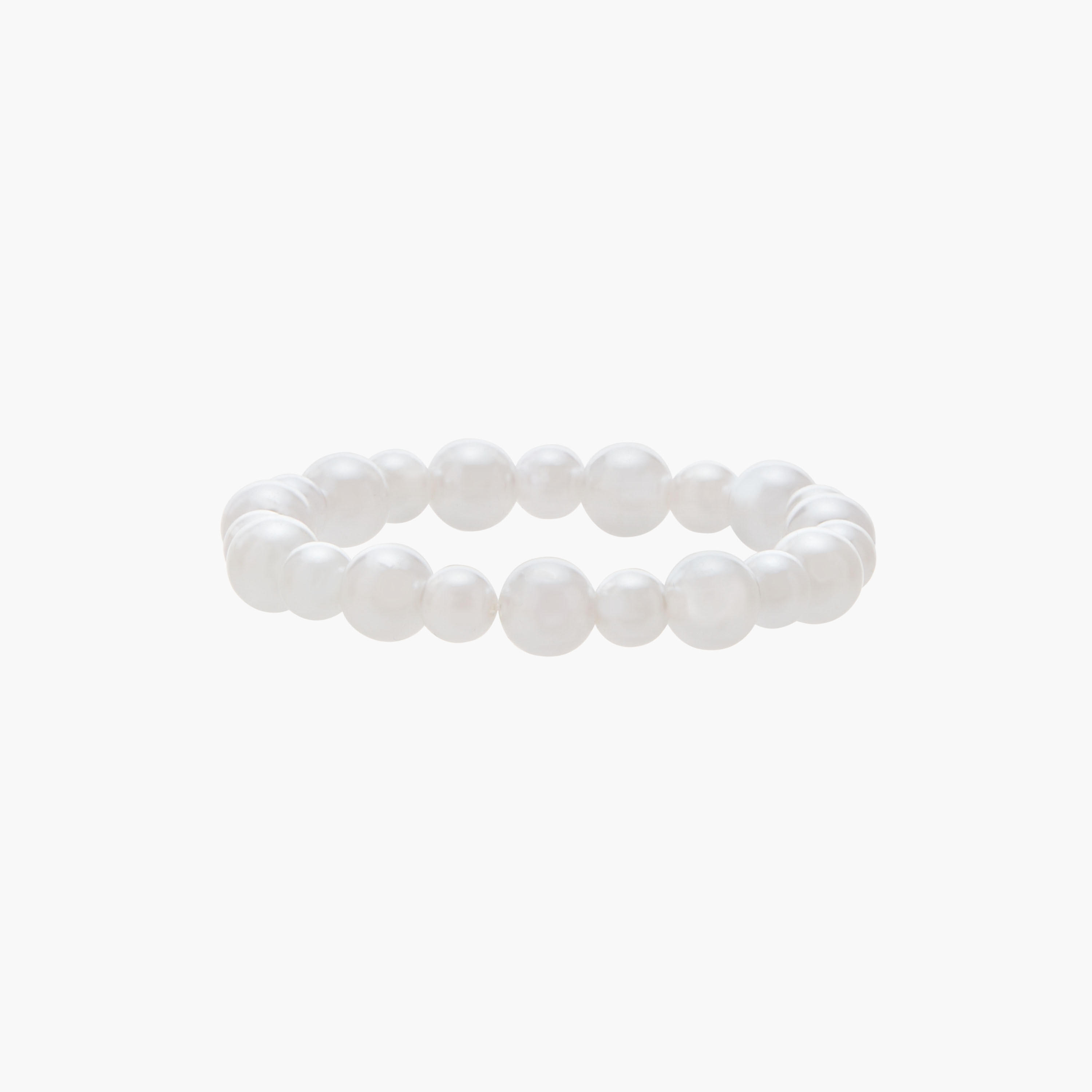 أساور مطاطية بتفاصيل لؤلؤ من جلو - طقم من 6 قطع-women-watchesandjewellery-jewellery-banglesandbracelets-image-2