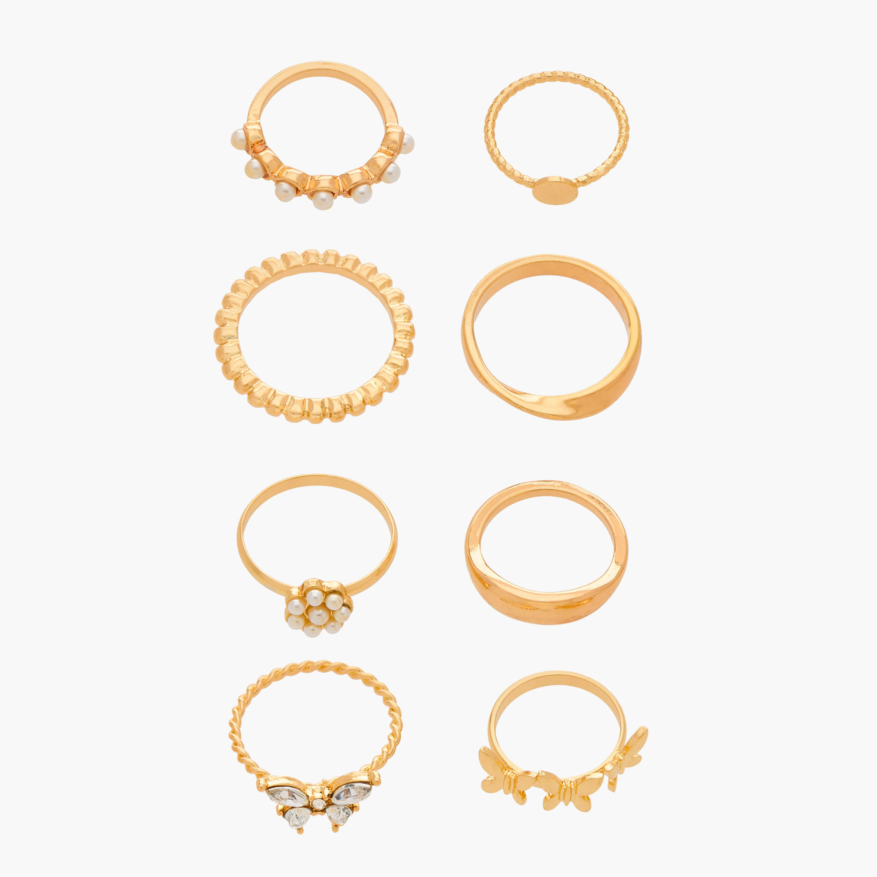 خواتم متنوعة من جلو - طقم 8 قطع-women-watchesandjewellery-jewellery-rings-image-1
