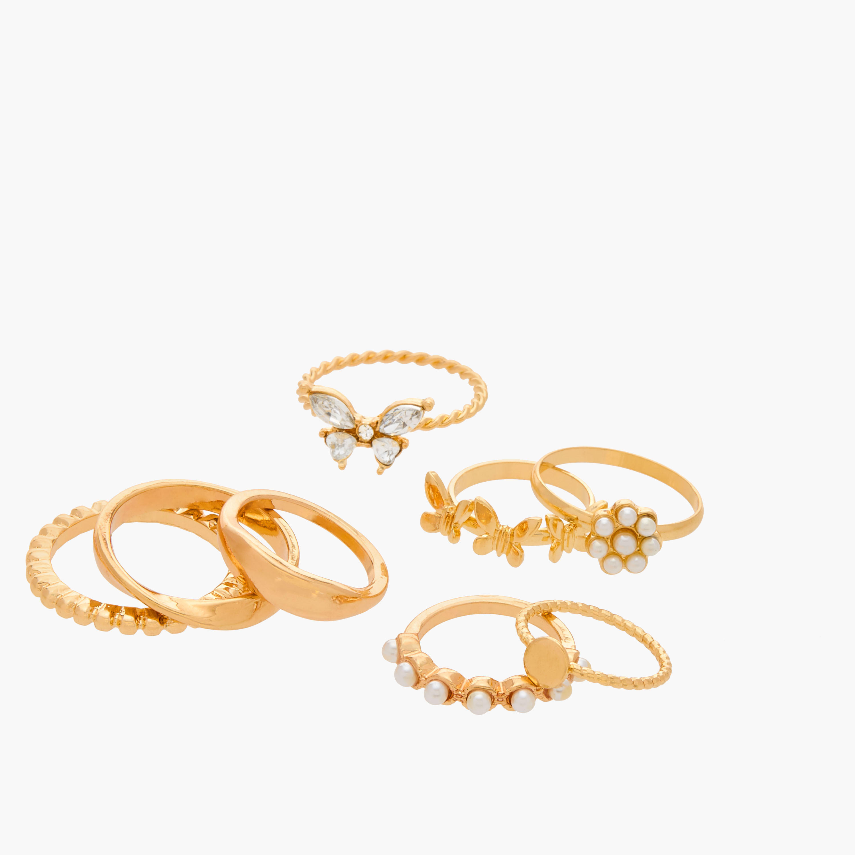 خواتم متنوعة من جلو - طقم 8 قطع-women-watchesandjewellery-jewellery-rings-image-2