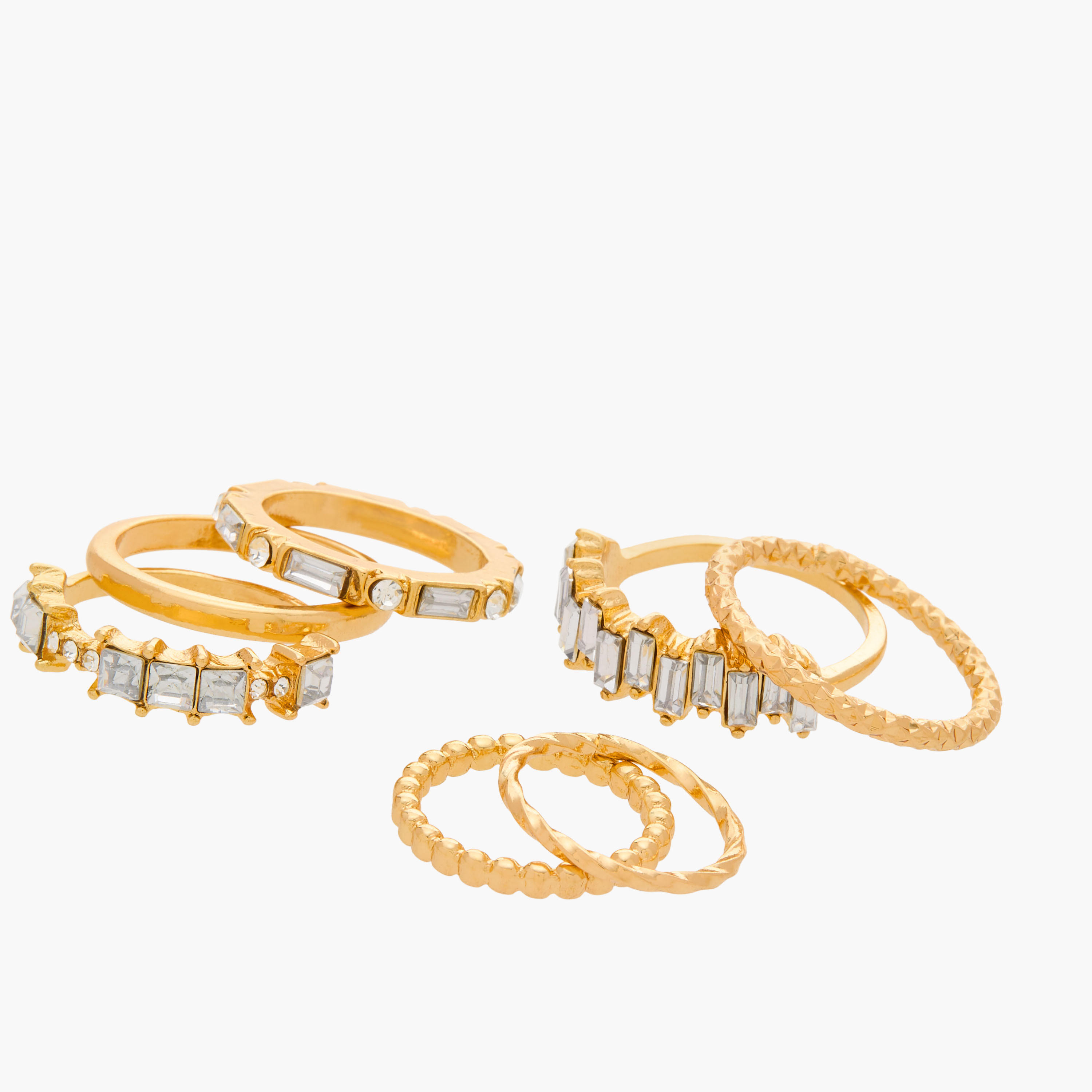 خاتم ميتاليك من جلو - مجموعة من 7 قطع-women-watchesandjewellery-jewellery-rings-image-2
