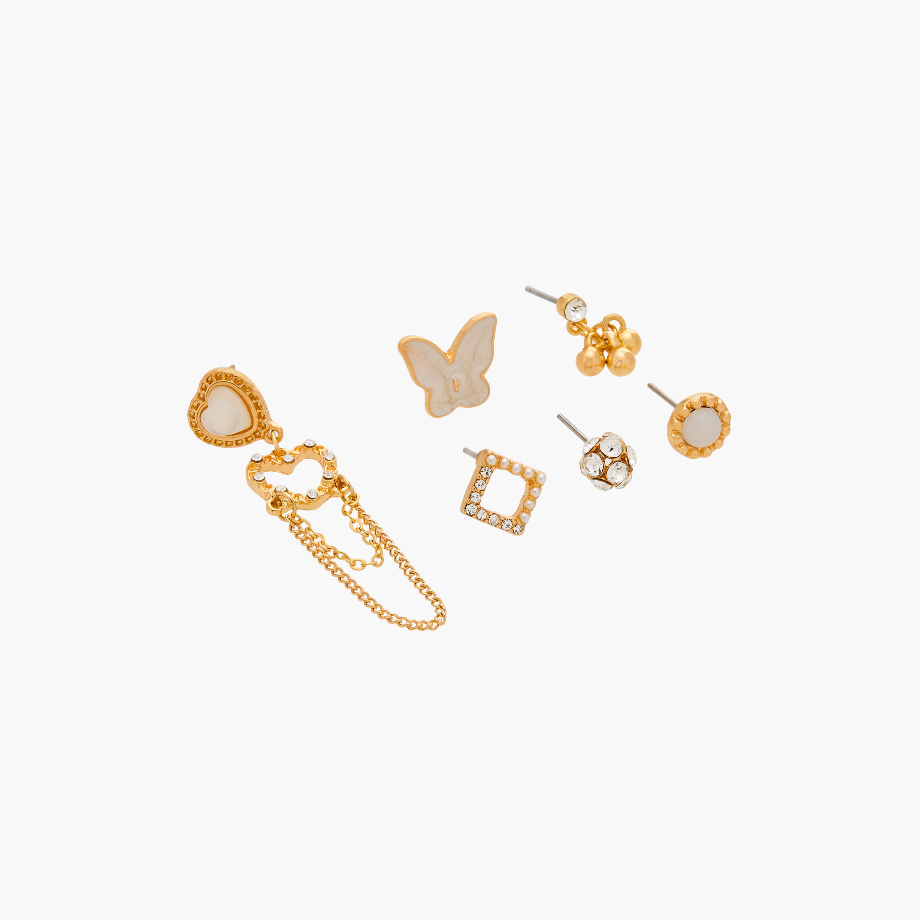 Set of 6 - Gloo Embellished Earrings with Pushback Closure-women-watchesandjewellery-jewellery-earrings-image-2