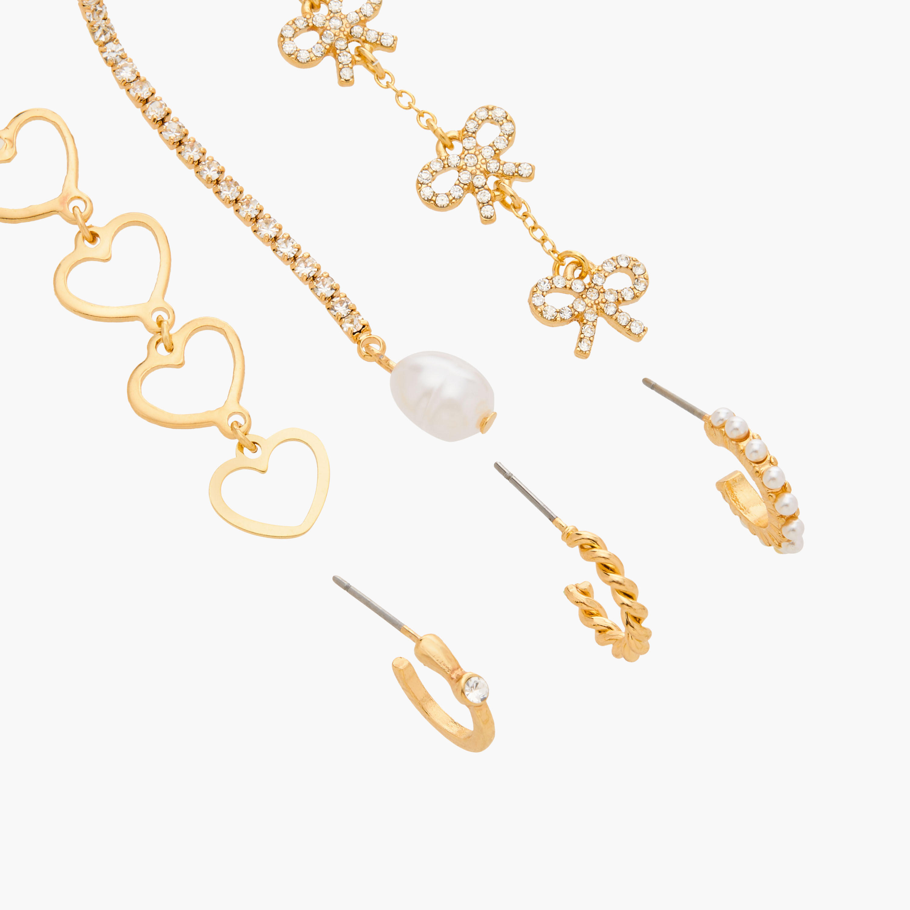Set of 6 - Gloo Assorted Earring with Pushback Closure-women-watchesandjewellery-jewellery-earrings-image-3