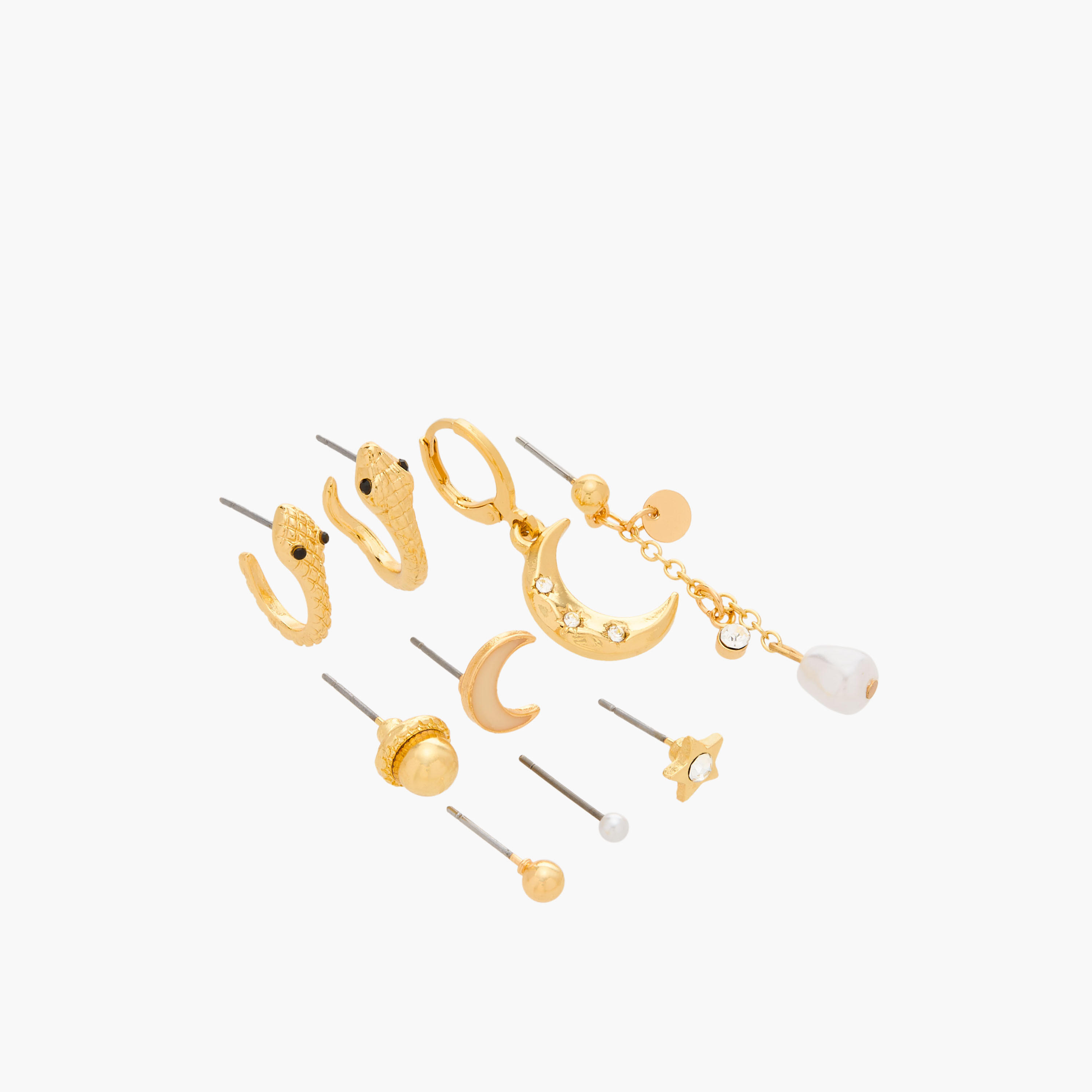 Set of 9 - Gloo Metallic Earring with Pushback Closure-women-watchesandjewellery-jewellery-earrings-image-2