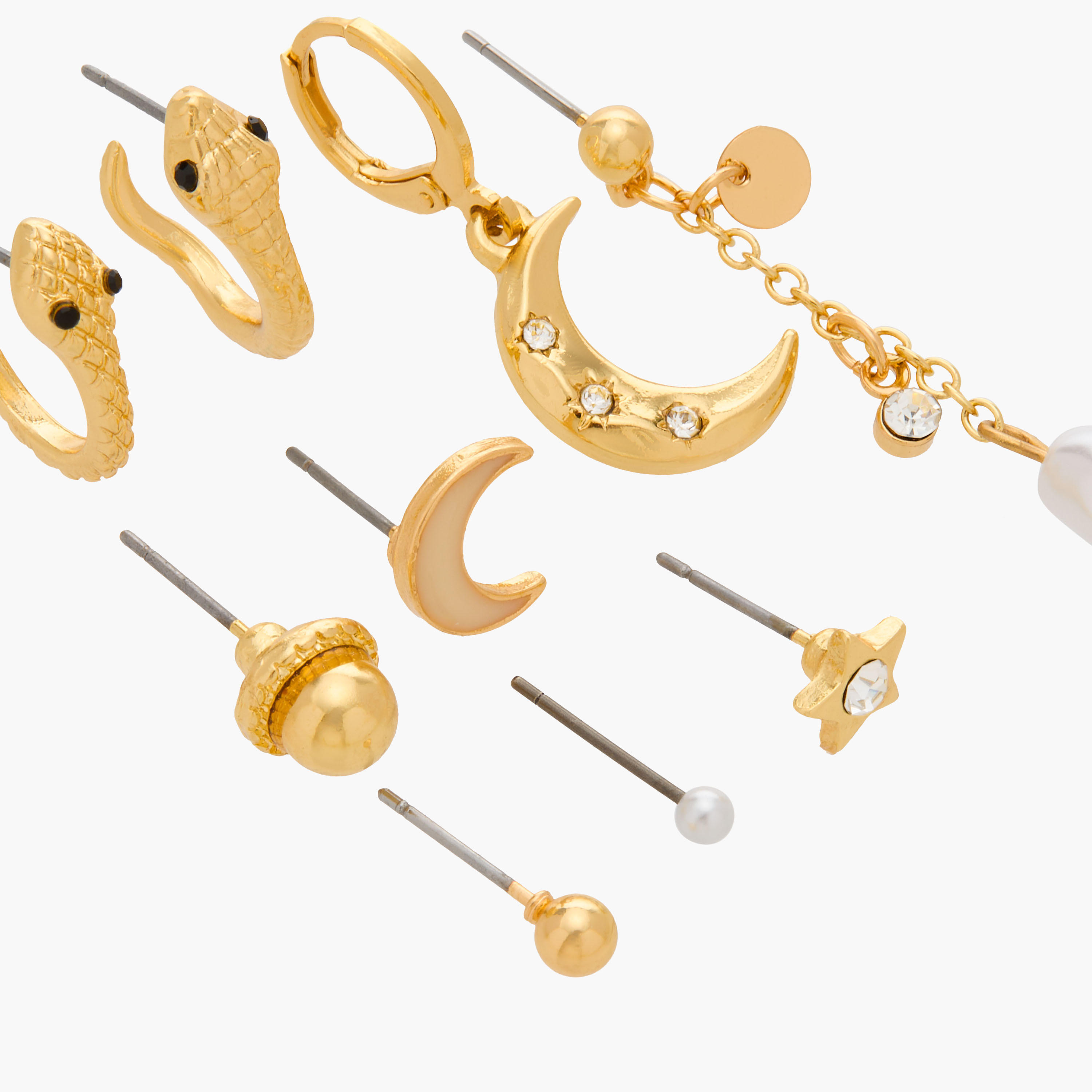 Set of 9 - Gloo Metallic Earring with Pushback Closure-women-watchesandjewellery-jewellery-earrings-image-4