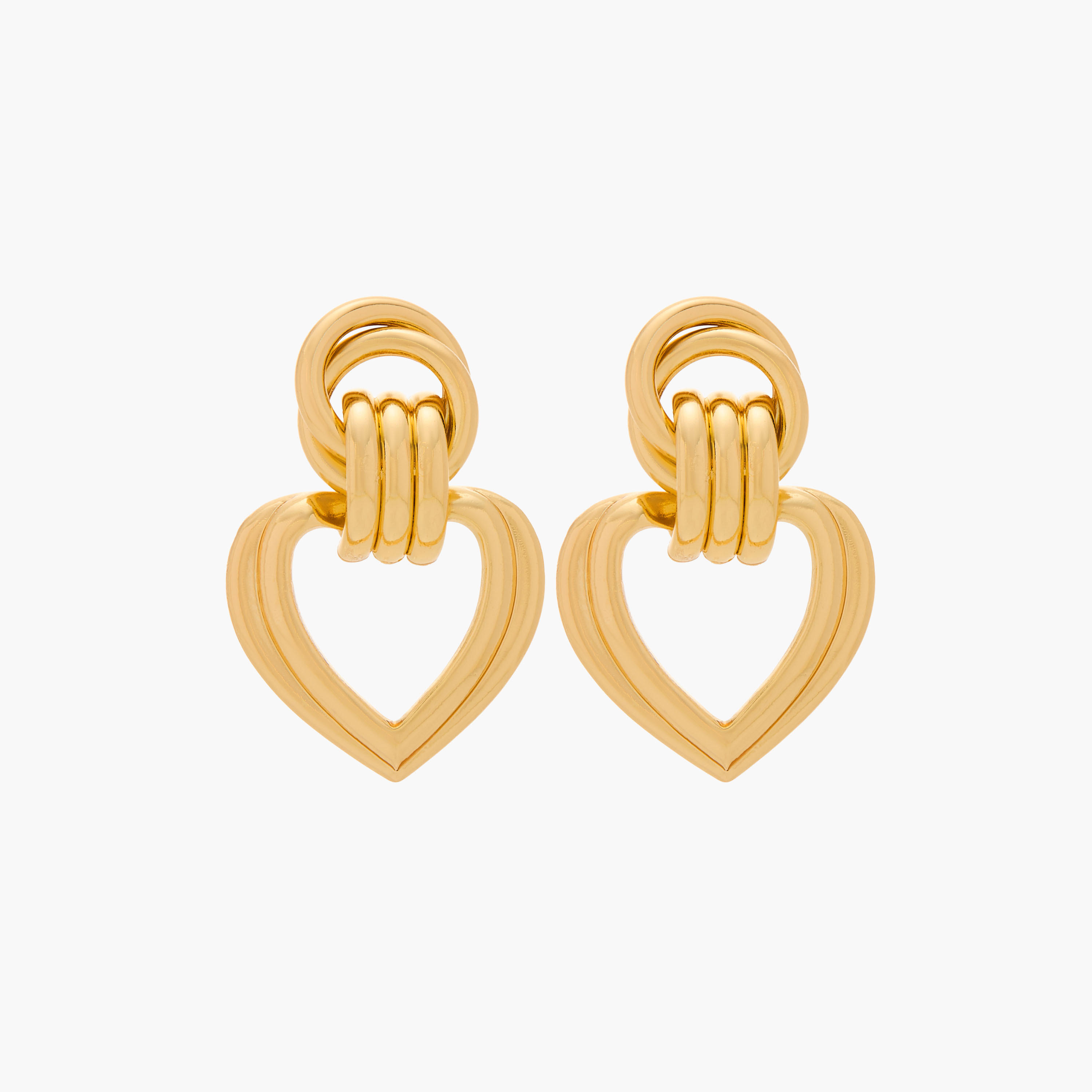 Gloo Heart-Shaped Earring with Pushback Closure-women-watchesandjewellery-jewellery-earrings-image-1