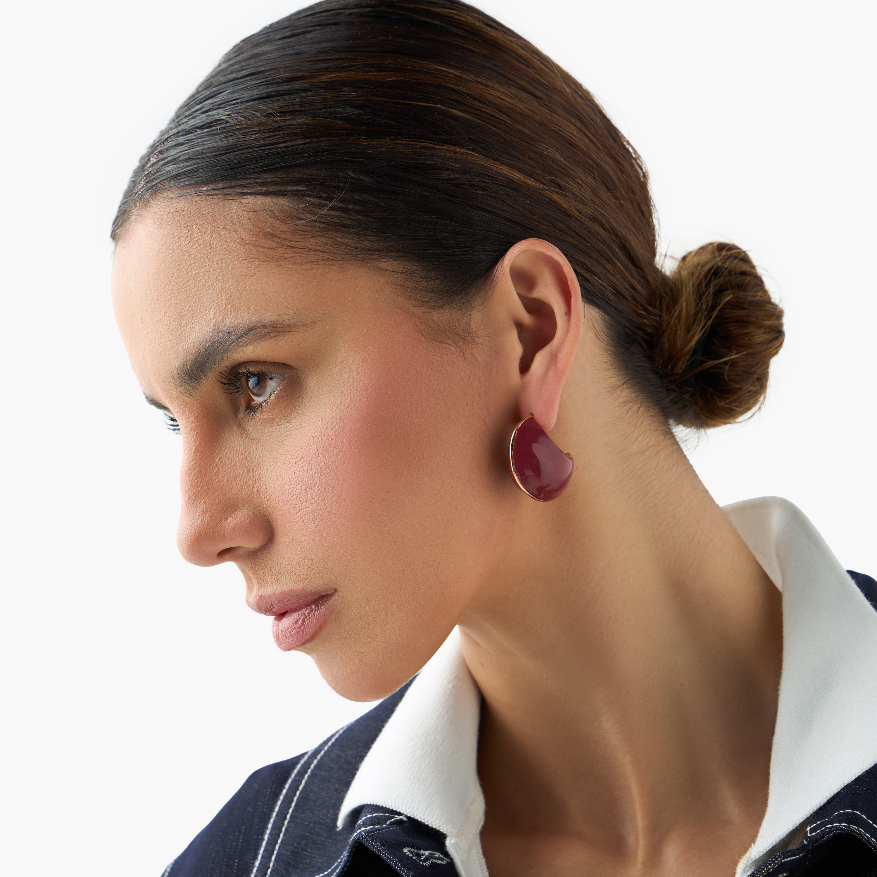 حلقان منسدلة بتصميم دمعة ومكبس إغلاق خلفي - طقم من زوجين-women-watchesandjewellery-jewellery-earrings-image-2