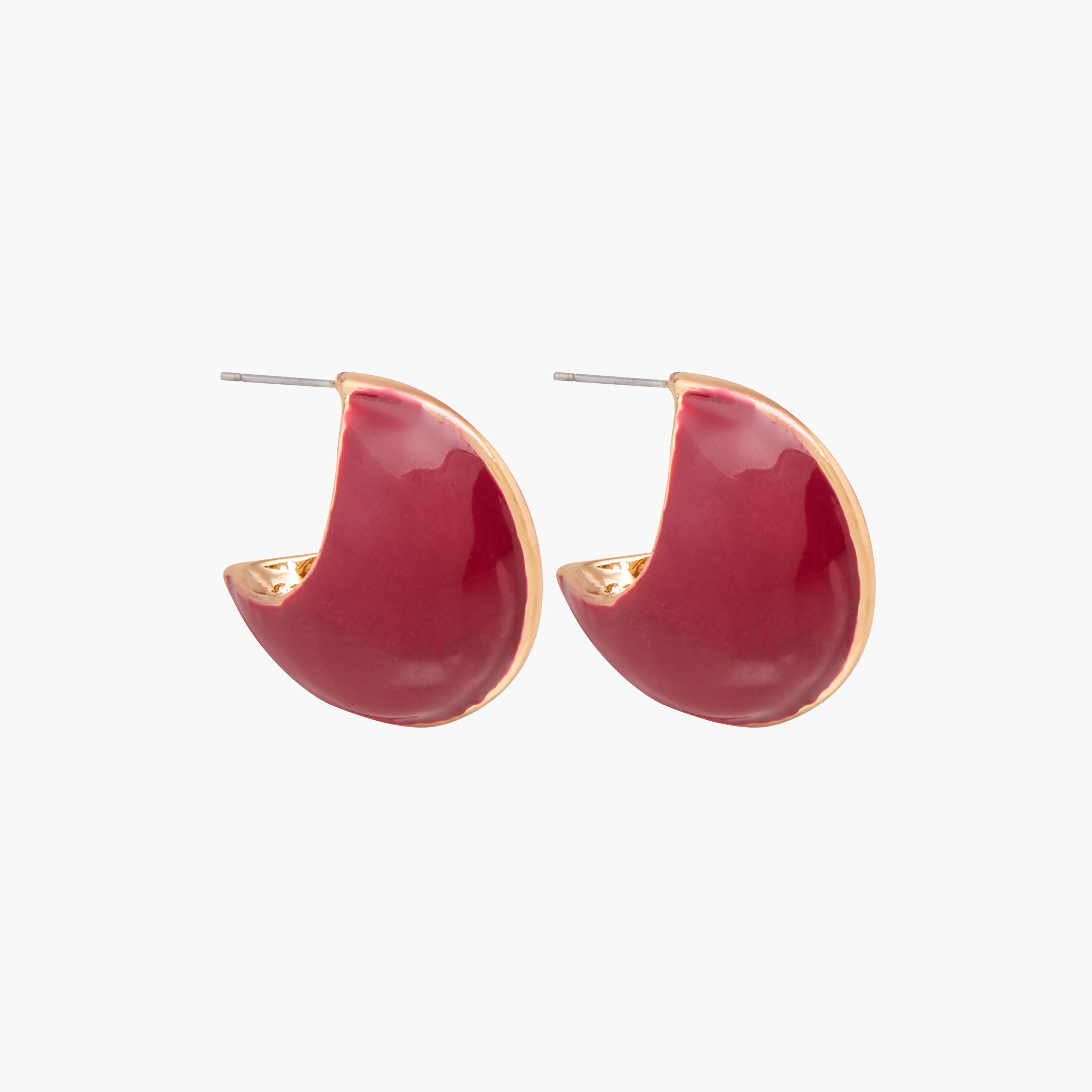 حلقان منسدلة بتصميم دمعة ومكبس إغلاق خلفي - طقم من زوجين-women-watchesandjewellery-jewellery-earrings-image-3