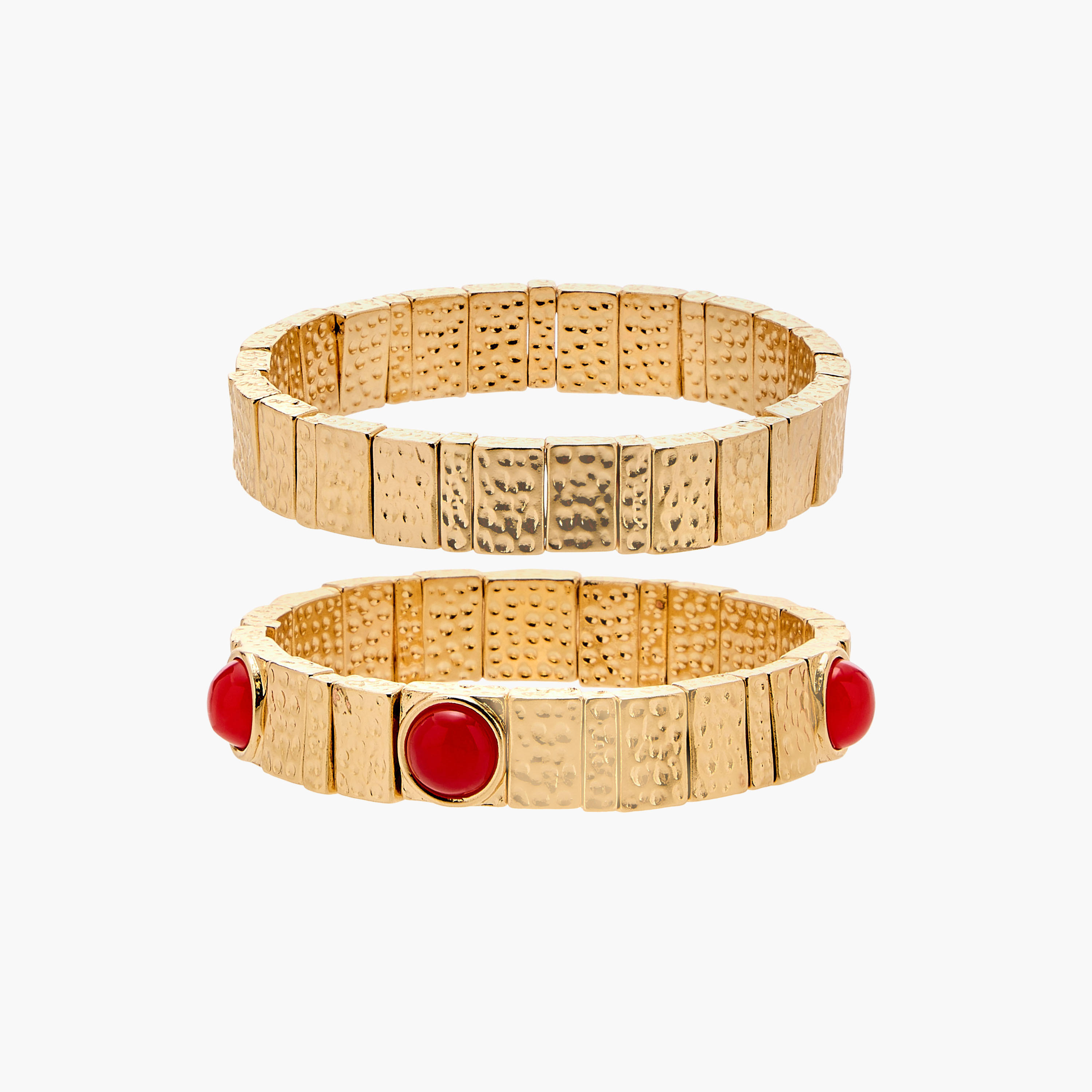 أساور بارزة الملمس - طقم من قطعتين-women-watchesandjewellery-jewellery-banglesandbracelets-image-8