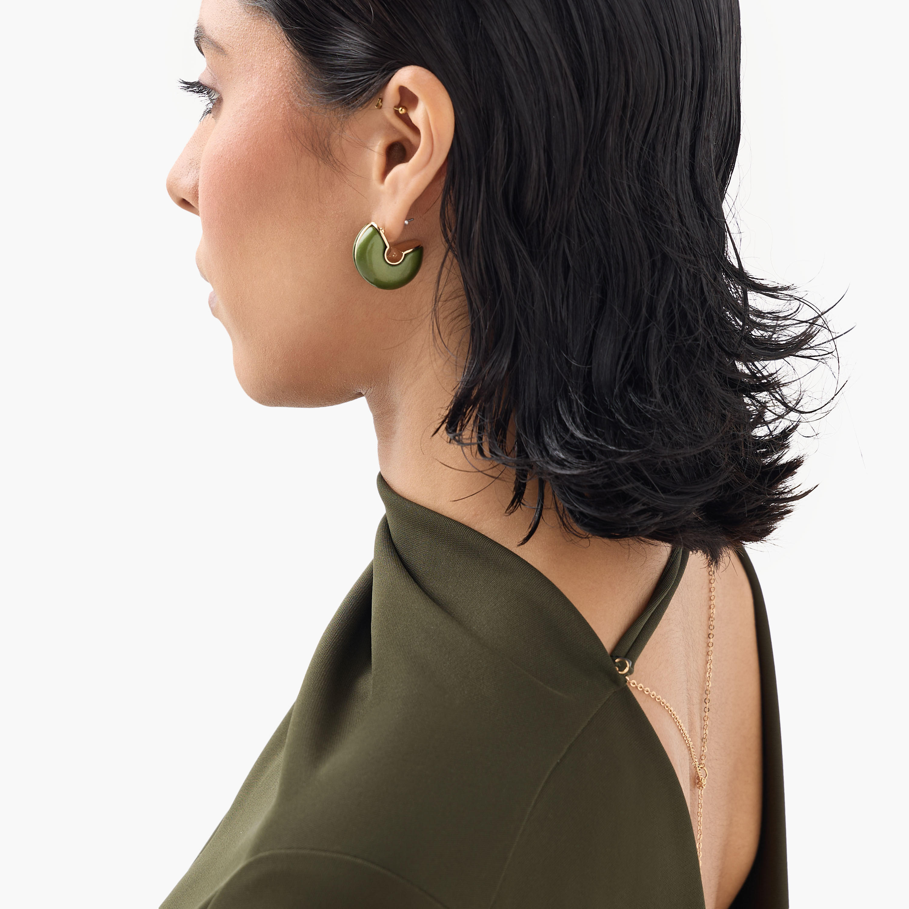 حلقان طوق بمكبس إغلاق خلفي - طقم 3 أزواج-women-watchesandjewellery-jewellery-earrings-image-2
