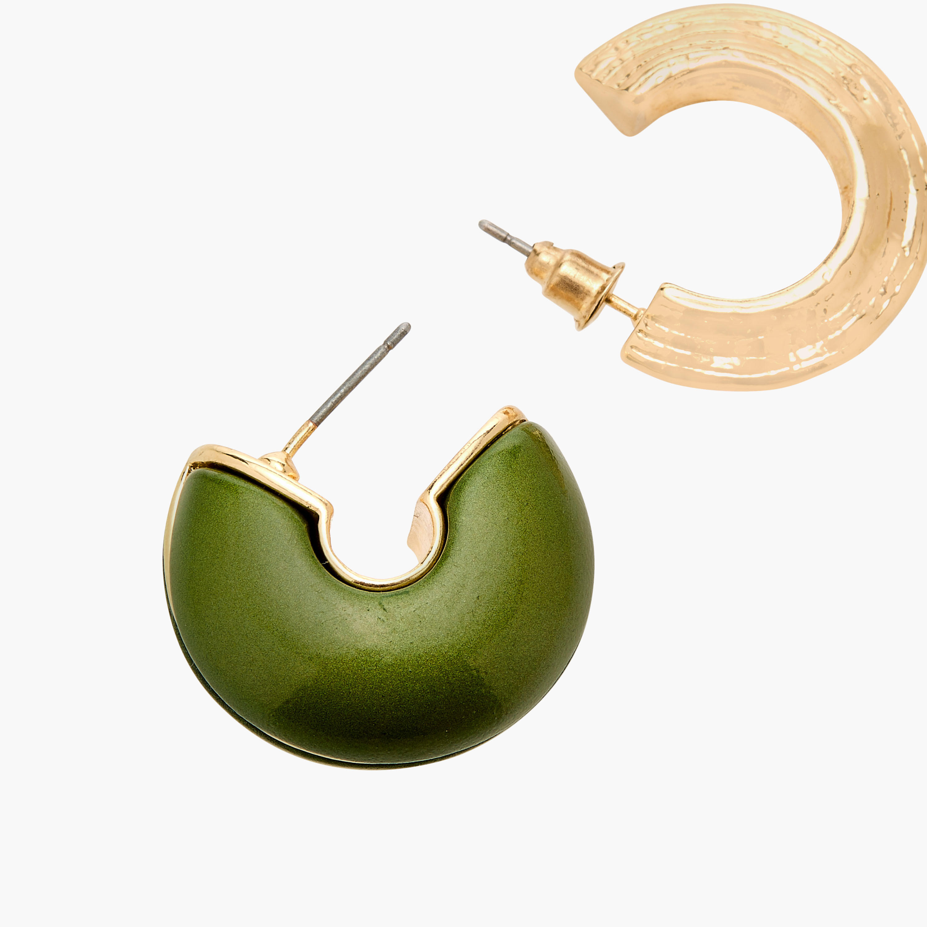 حلقان طوق بمكبس إغلاق خلفي - طقم 3 أزواج-women-watchesandjewellery-jewellery-earrings-image-6