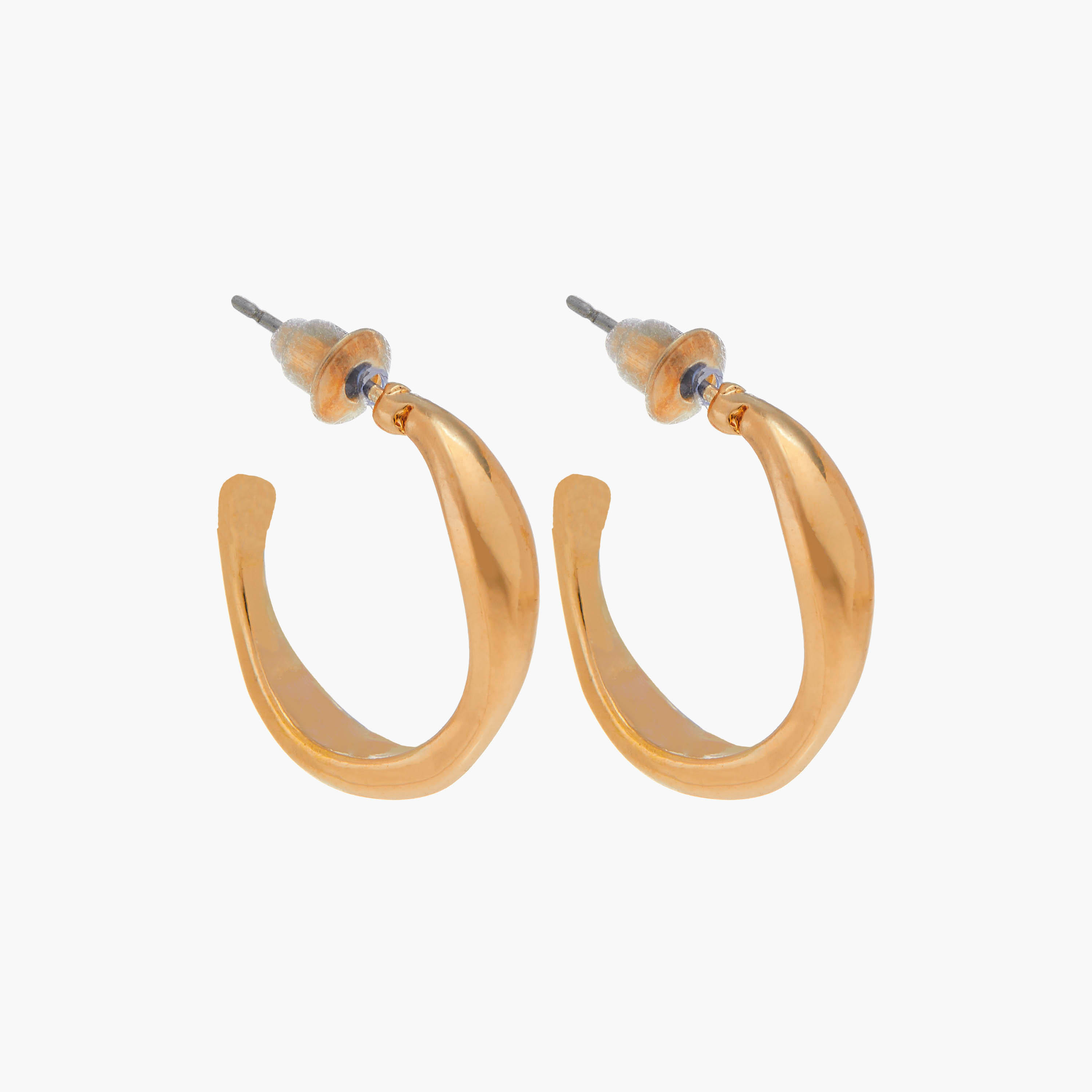 حلقان متنوعة بمكبس إغلاق خلفي - طقم من 3 أزواج-women-watchesandjewellery-jewellery-earrings-image-3