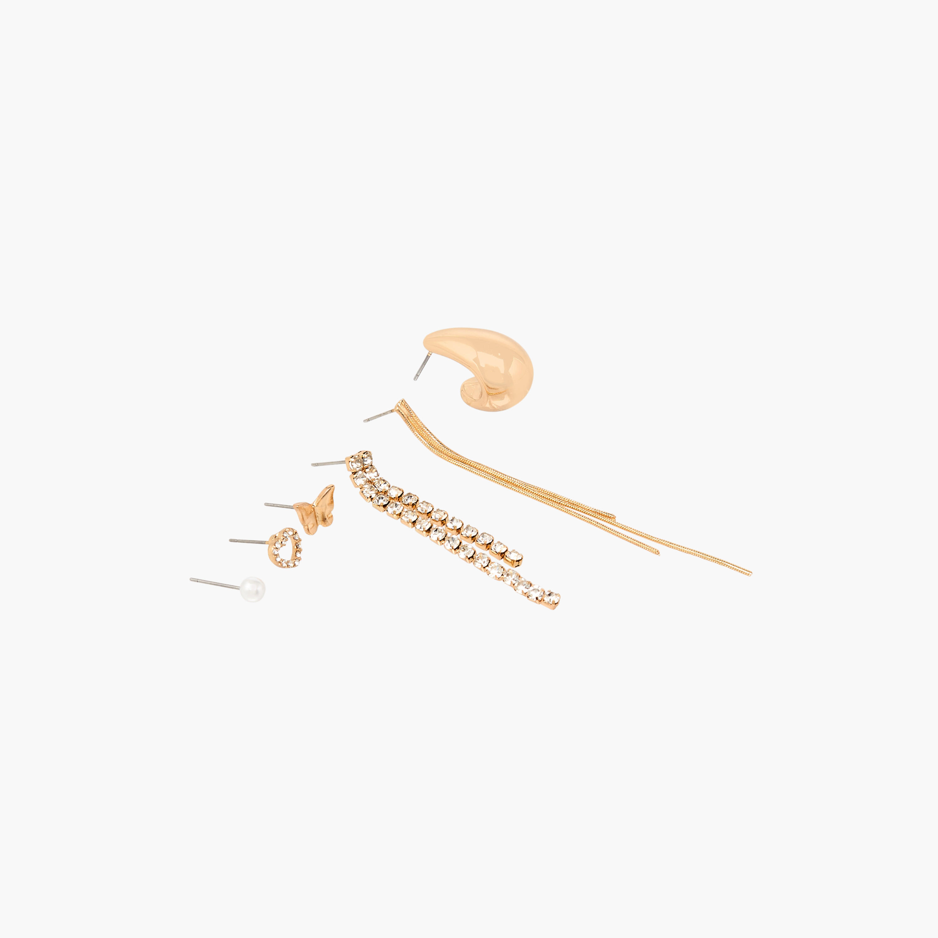 حلقان متنوعة - طقم 6 أزواج-women-watchesandjewellery-jewellery-earrings-image-3