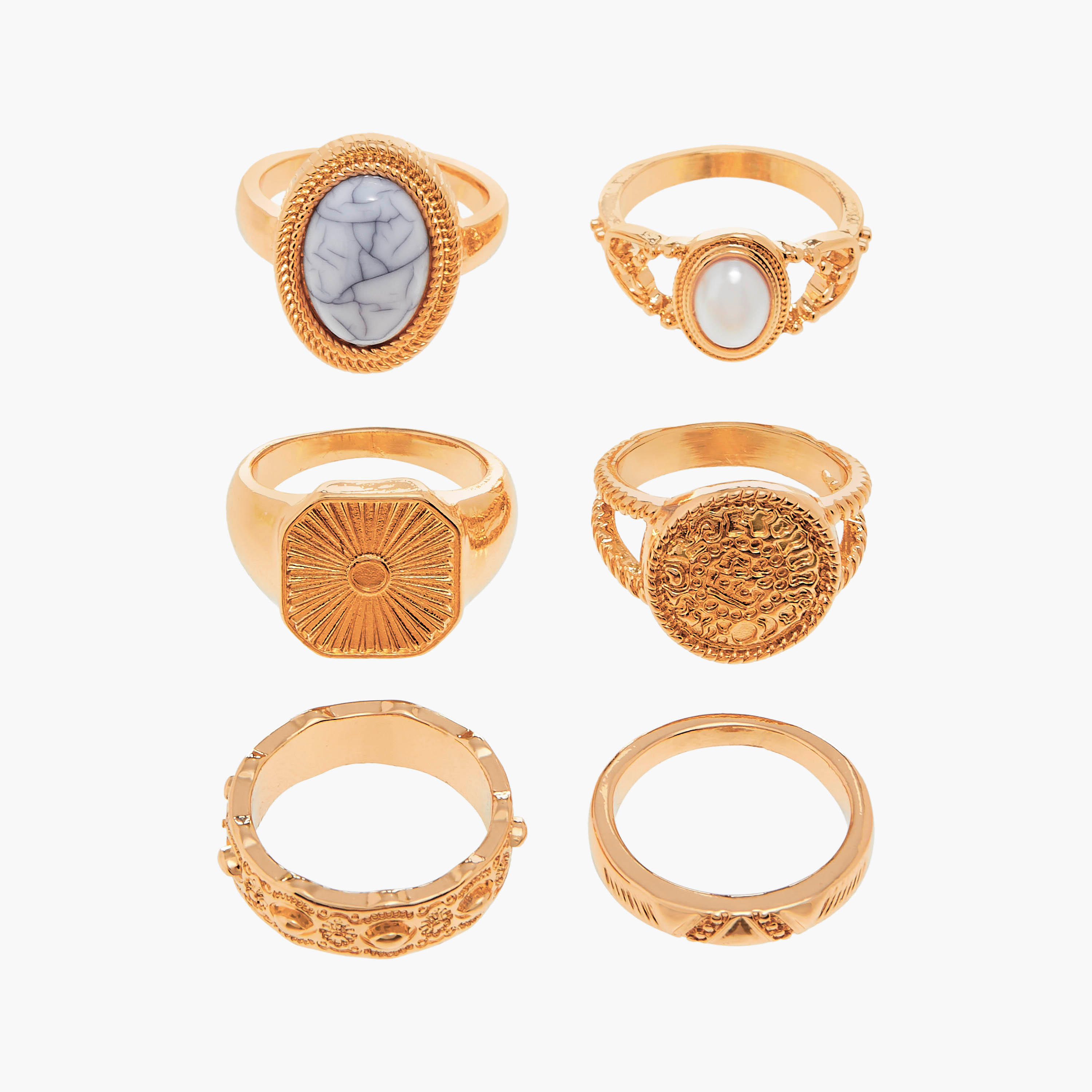 Set of 6 - Assorted Ring-women-watchesandjewellery-jewellery-rings-image-1