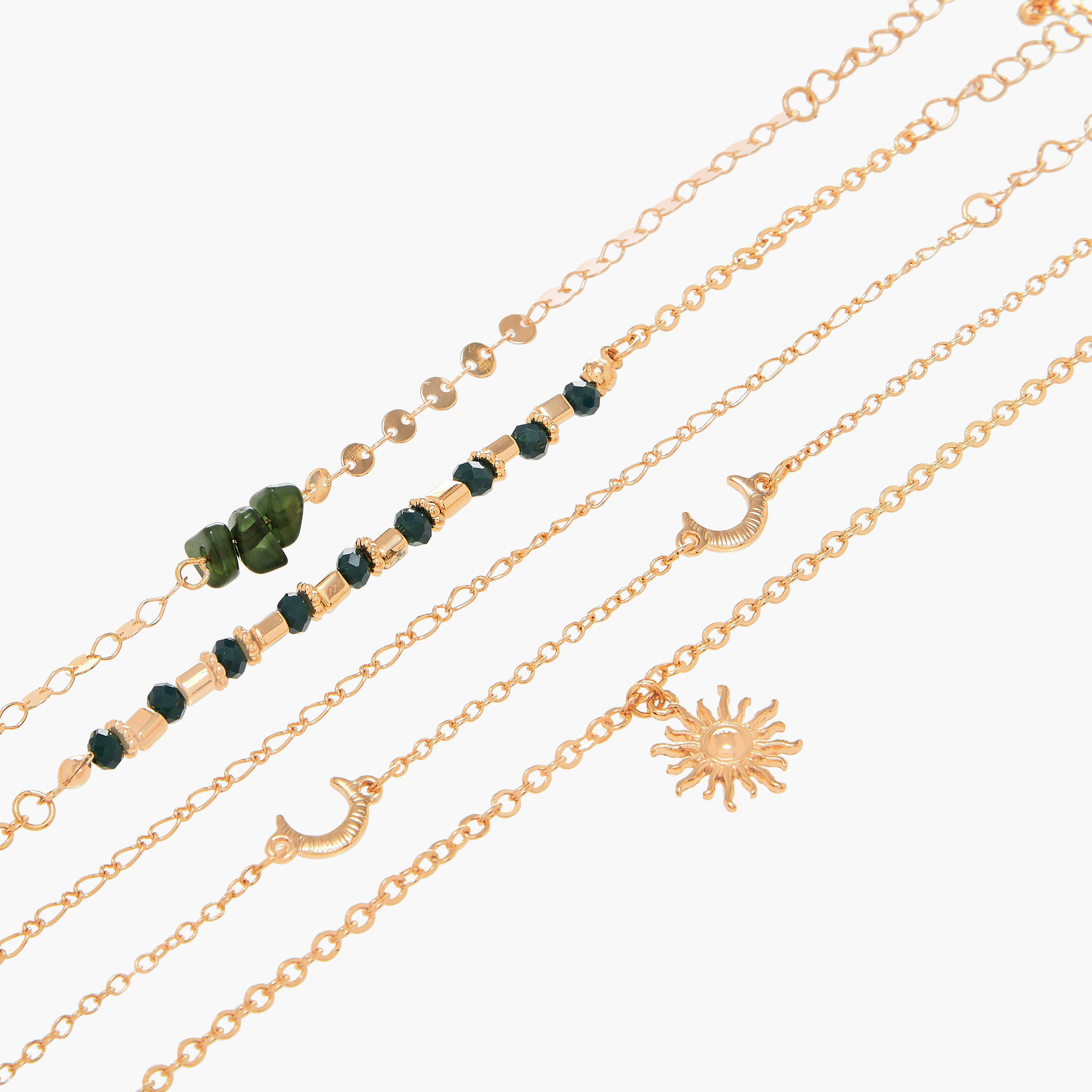 أساور متنوعة بمشابك إغلاق - طقم من 7 قطع-women-watchesandjewellery-jewellery-banglesandbracelets-image-18