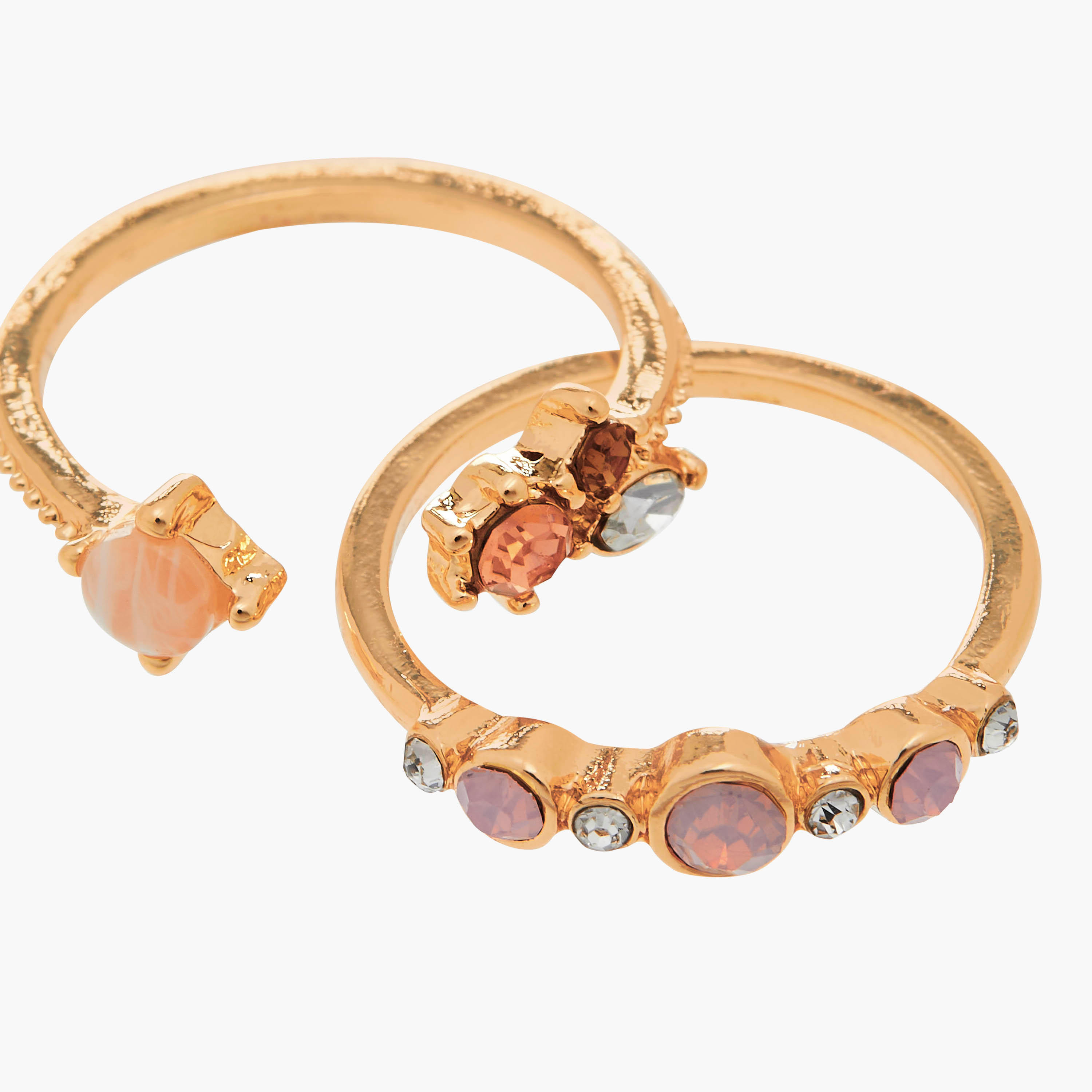 خواتم مزينة - طقم 8 قطع-women-watchesandjewellery-jewellery-rings-image-1