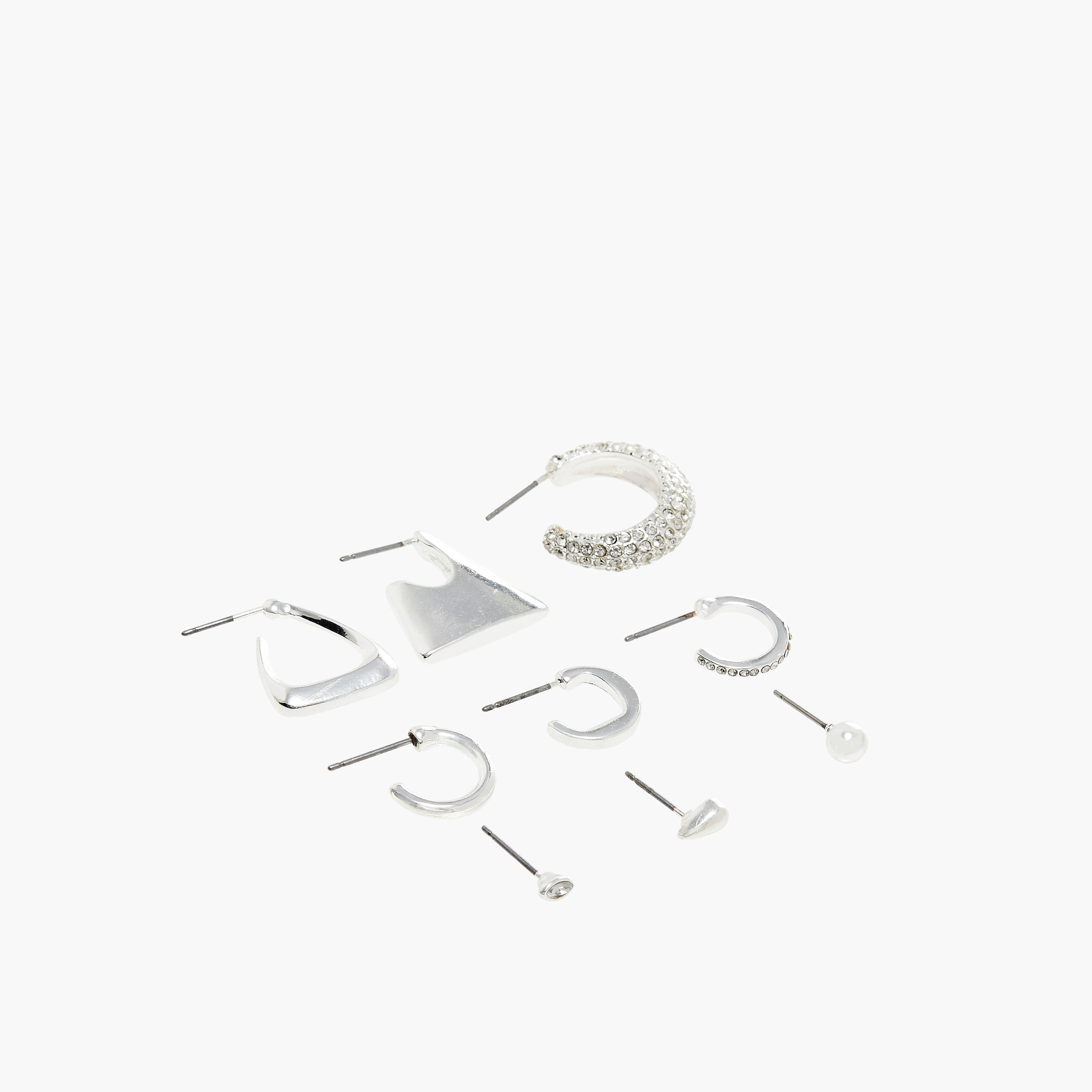 حلقان متنوعة بمكبس إغلاق خلفي - طقم من 9-women-watchesandjewellery-jewellery-earrings-image-3