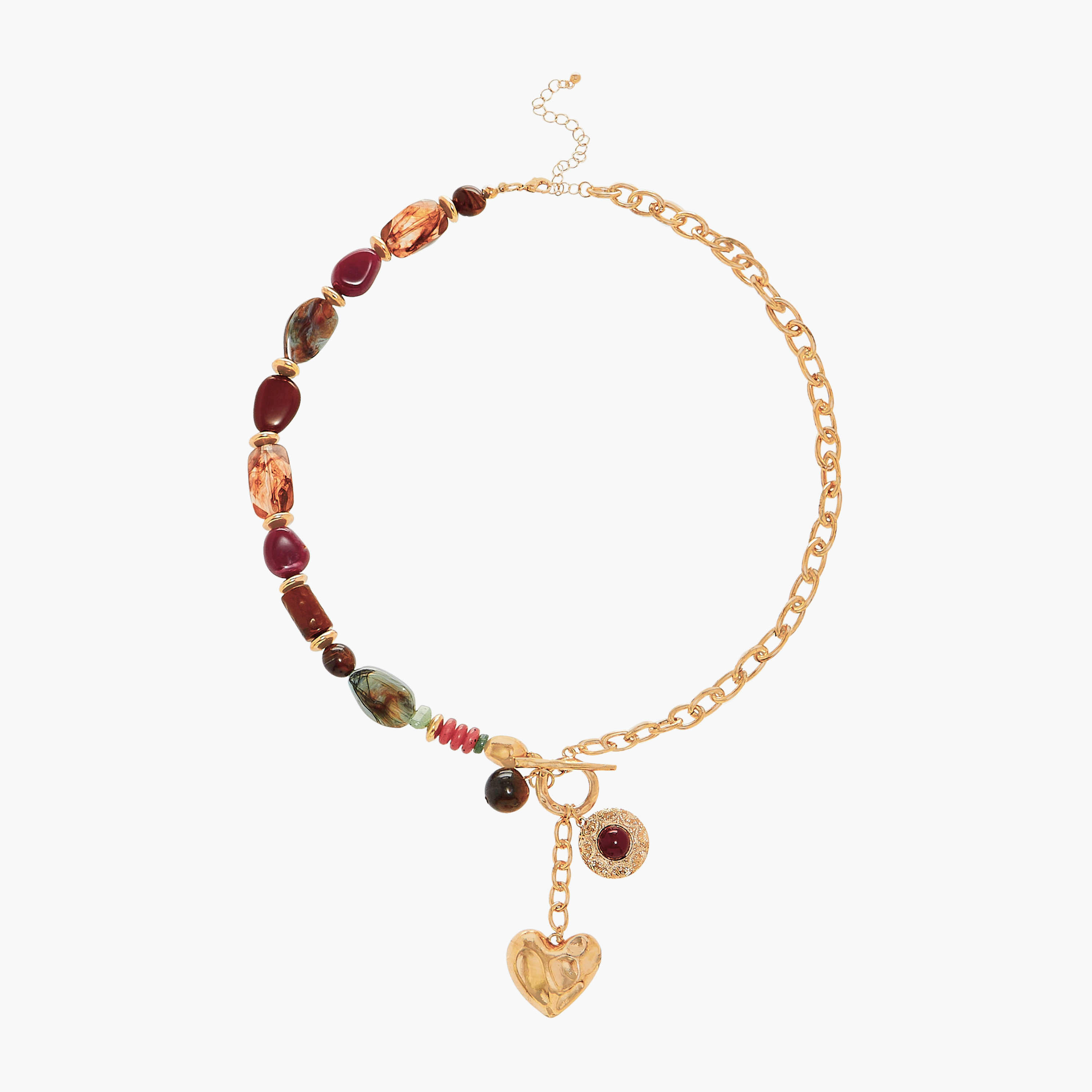 Beaded Pendant Necklace with Lobster Clasp Closure-women-watchesandjewellery-jewellery-necklacesandpendants-image-1