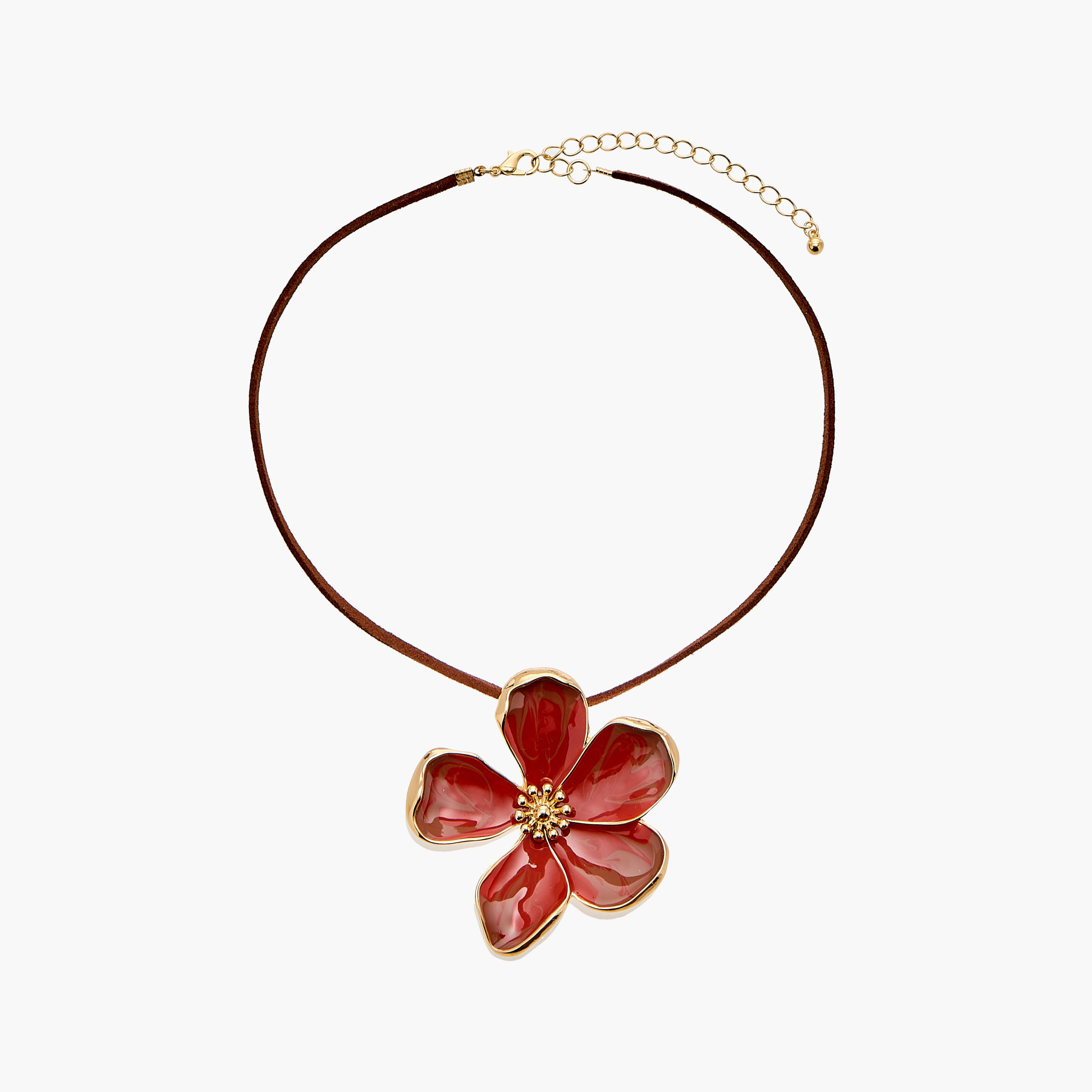 Floral Pendant Necklace with Lobster Clasp Closure-women-watchesandjewellery-jewellery-necklacesandpendants-image-1
