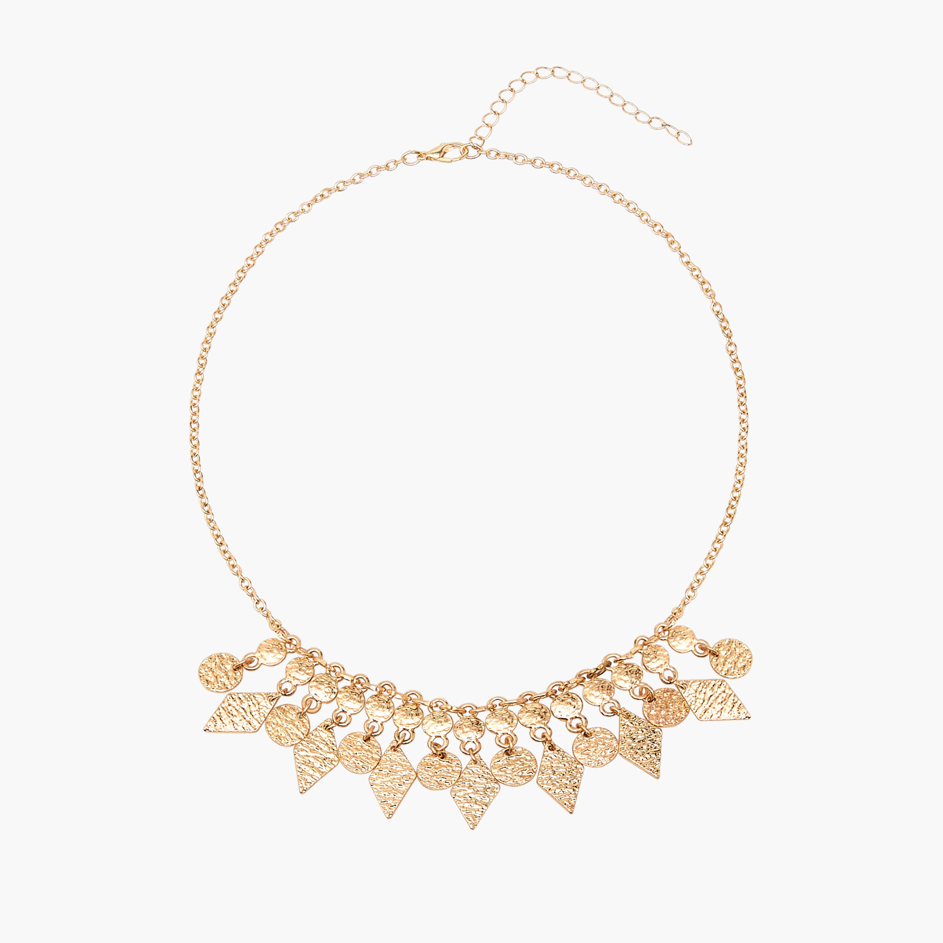 Metallic Necklace with Lobster Clasp Closure-women-watchesandjewellery-jewellery-necklacesandpendants-image-1