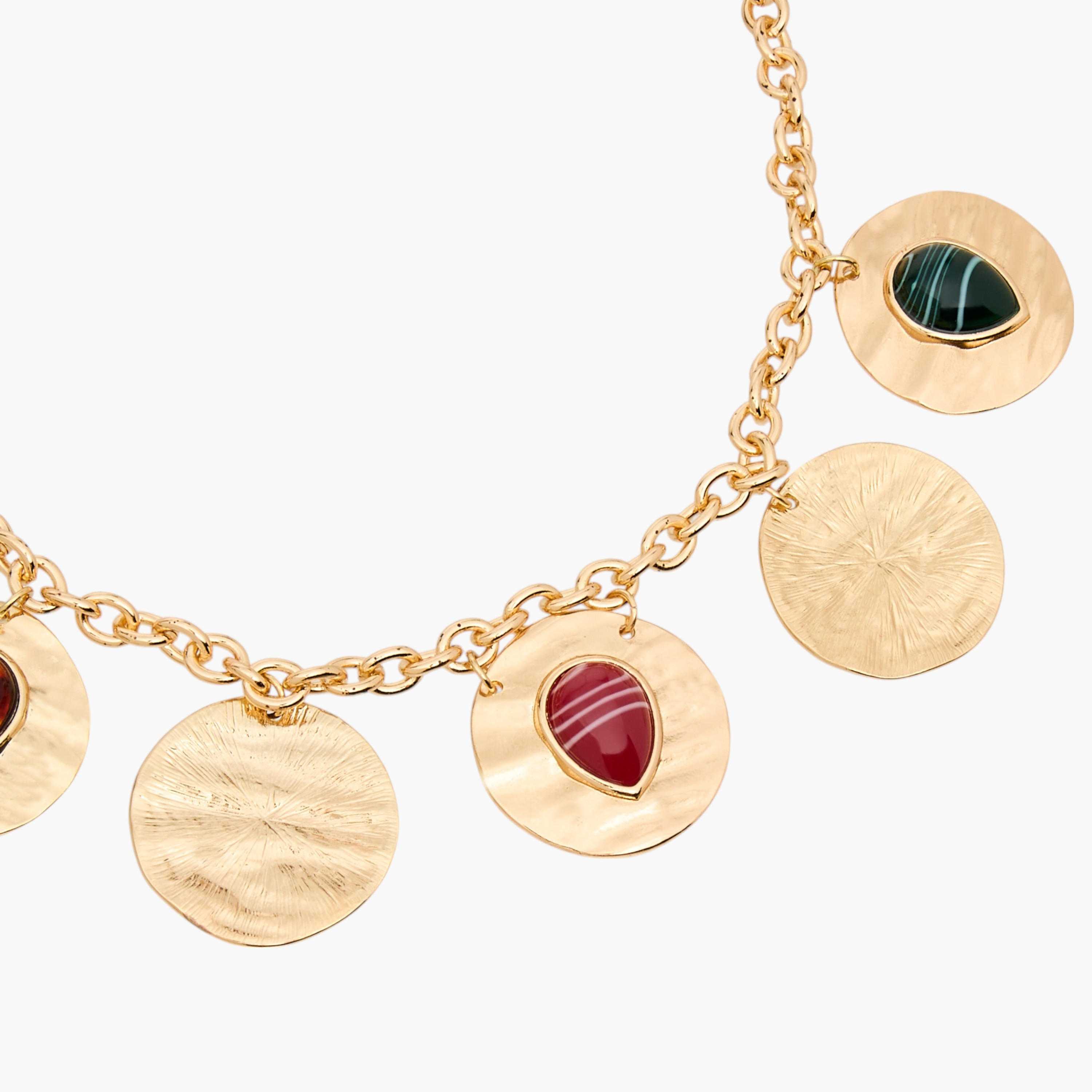 عقد بدلايات بتفاصيل راتنج ومشبك إغلاق-women-watchesandjewellery-jewellery-necklacesandpendants-image-3