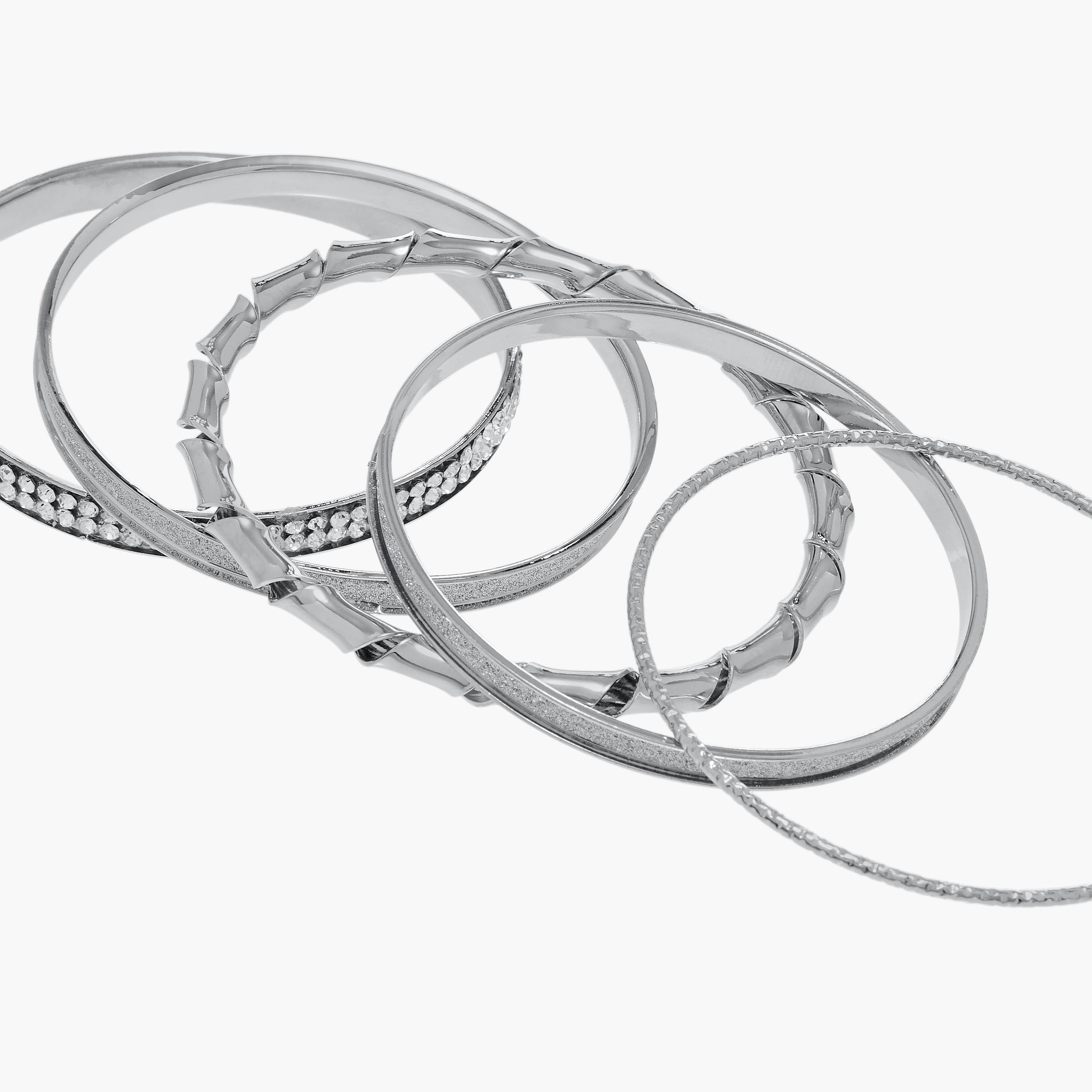 أساور ميتاليك - طقم من 12 قطعة-women-watchesandjewellery-jewellery-banglesandbracelets-image-27