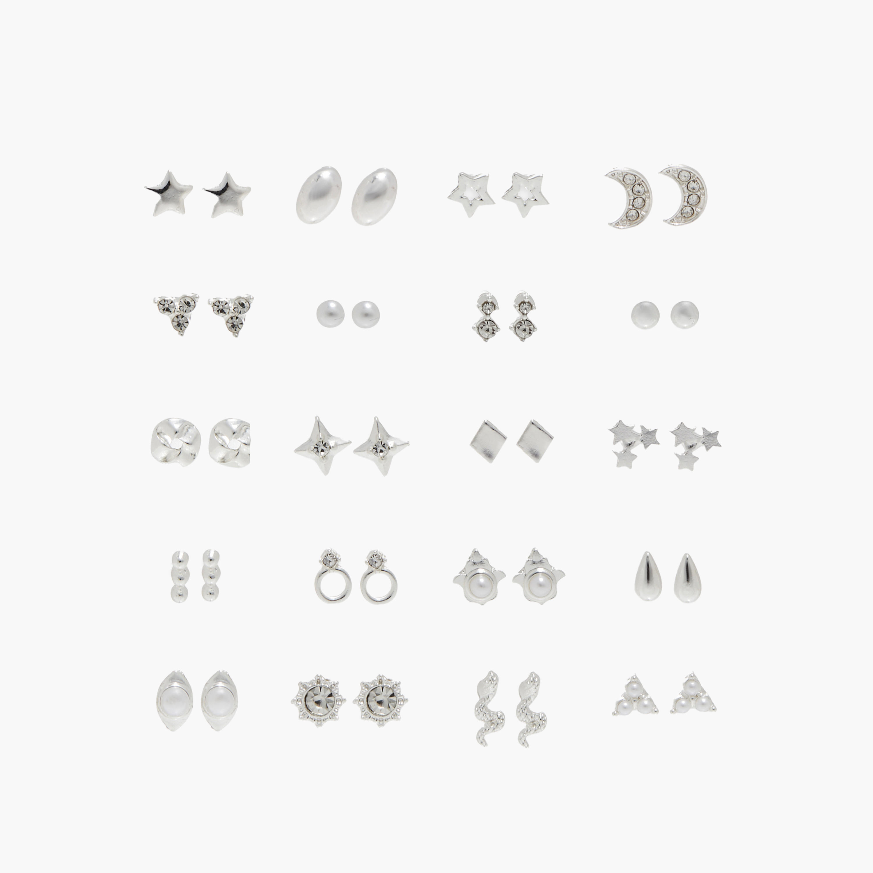 حلقان مزينة - طقم 20 زوج-women-watchesandjewellery-jewellery-earrings-image-1
